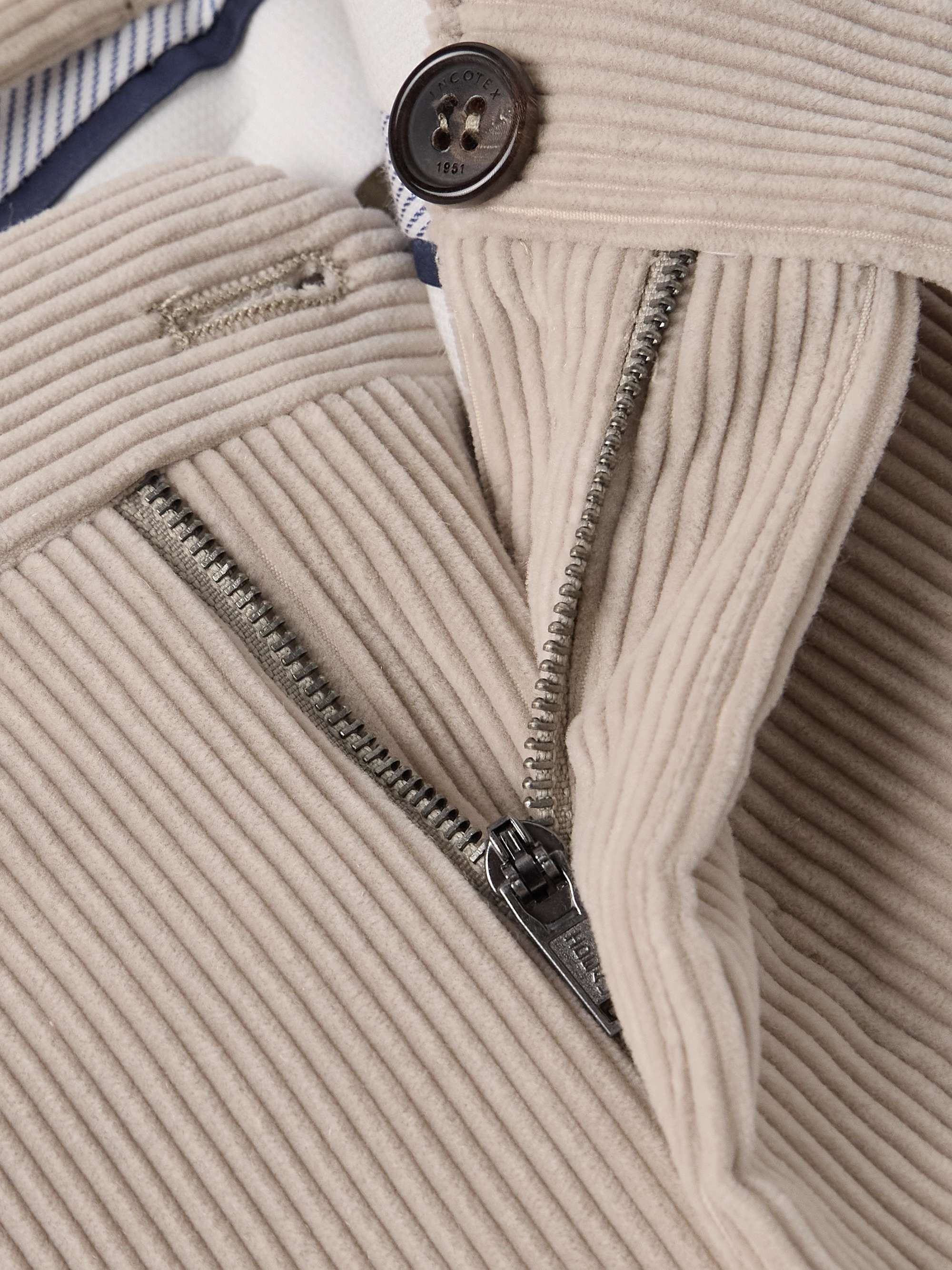 Venezia 1951 Tapered Cotton and Cashmere-Blend Corduroy Trousers view