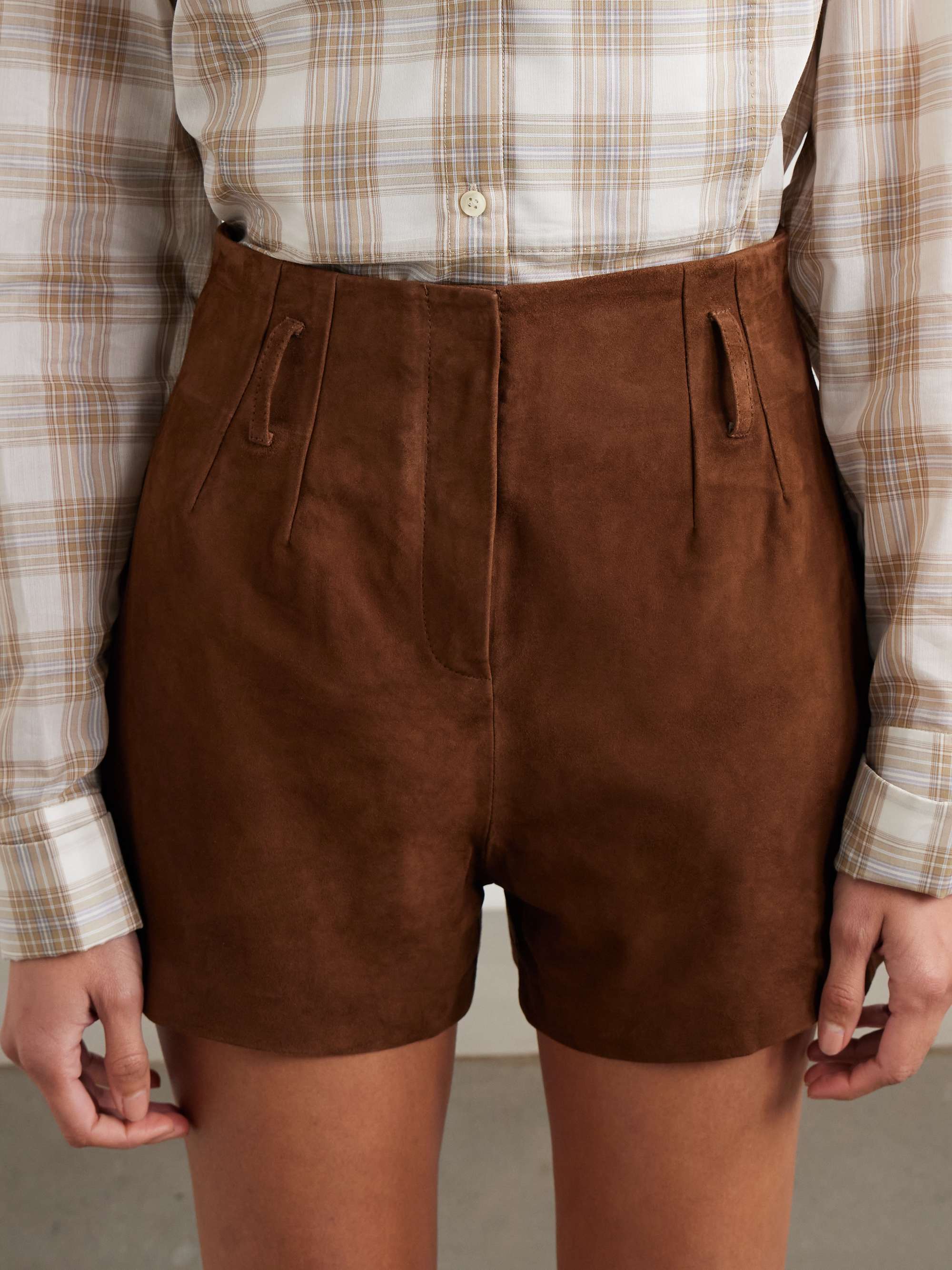 Lise suede shorts view