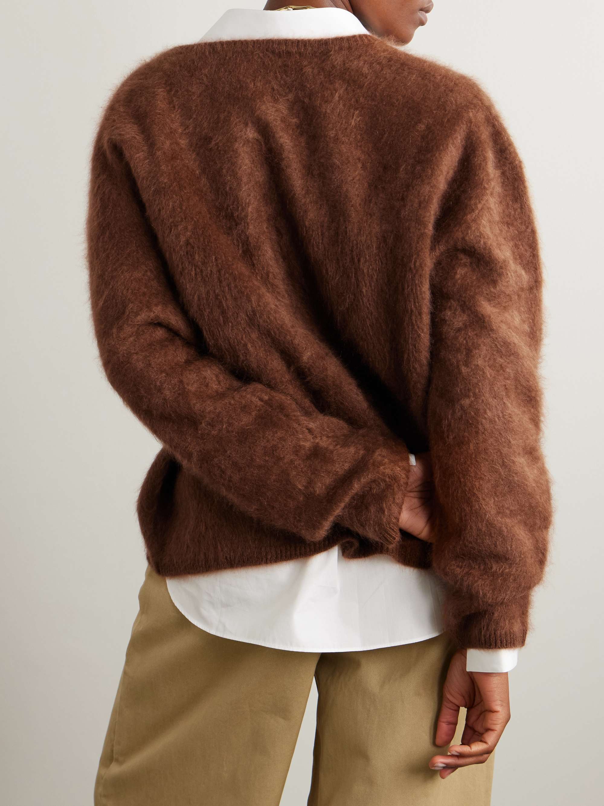Margareta brushed-cashmere sweater view
