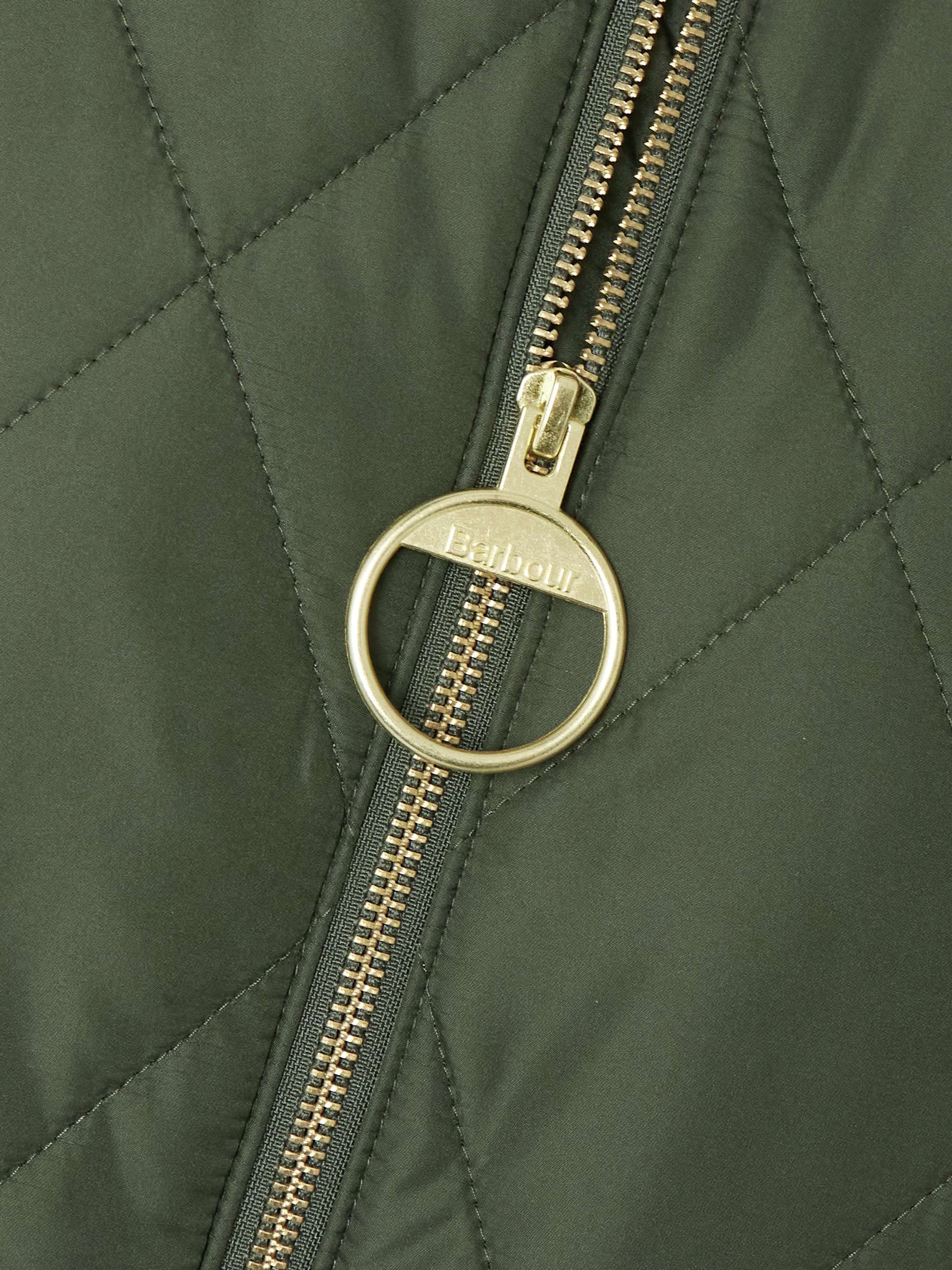 Malton corduroy-trimmed quilted padded shell coat view