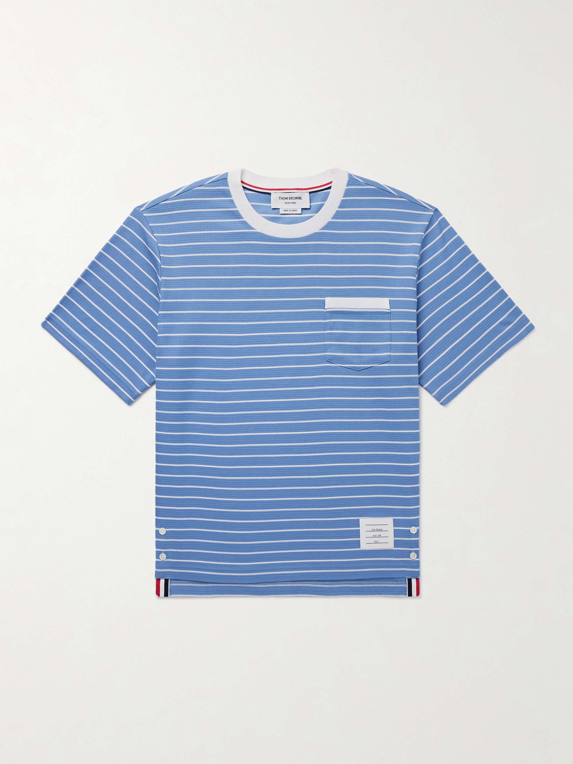 Logo-Appliquéd Striped Cotton-Jersey T-Shirt hero visual
