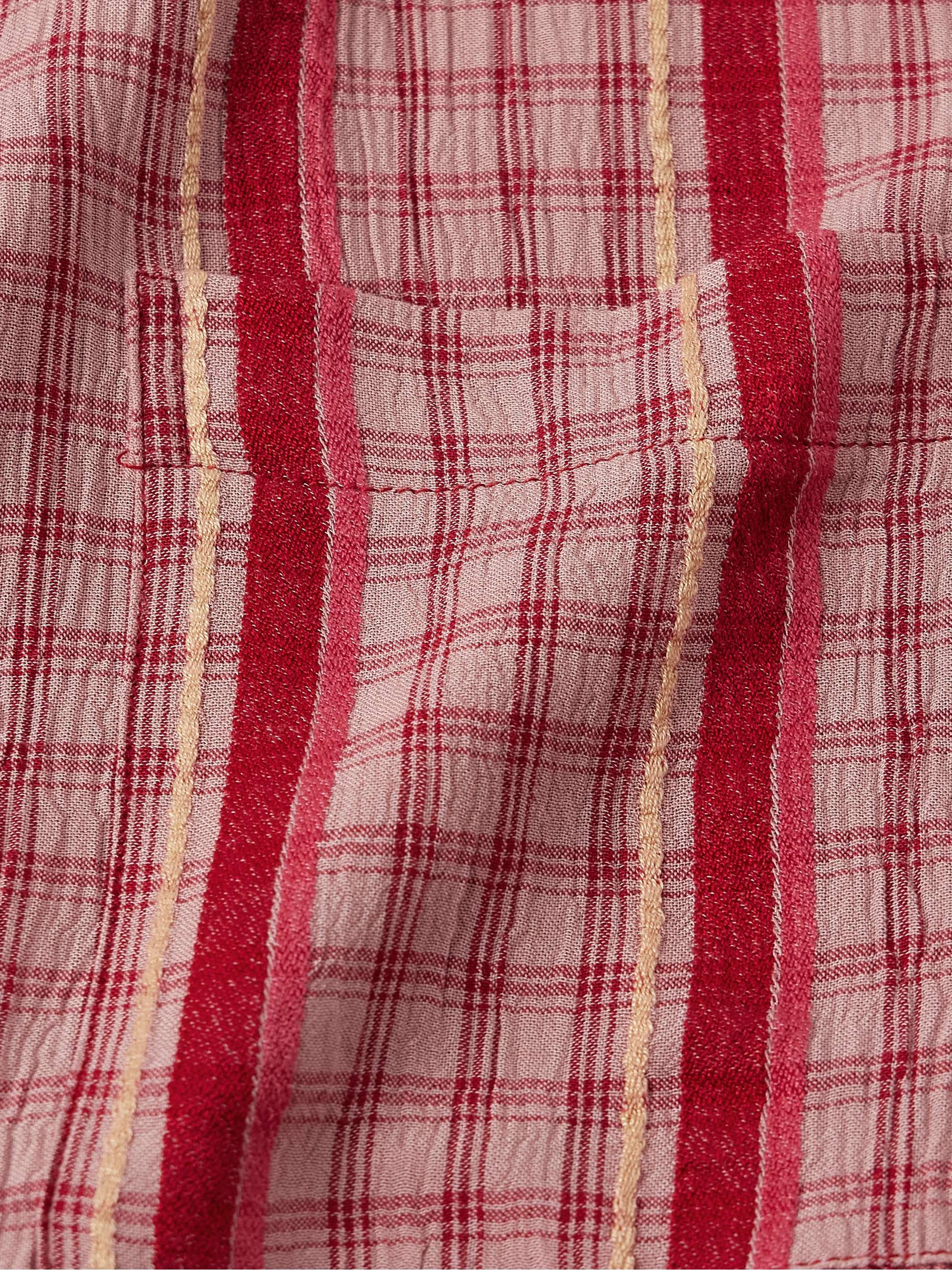 Striped Checked Voile Shirt view