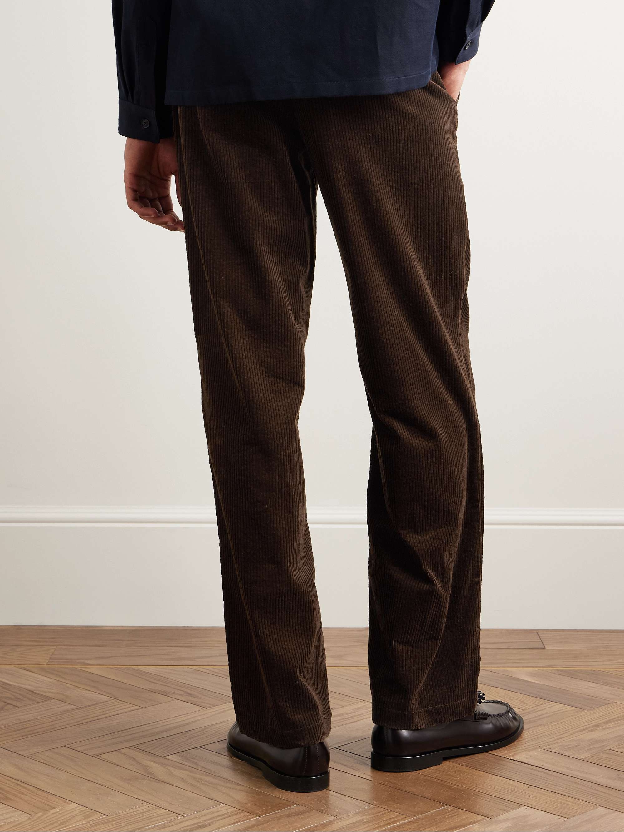 Carsen Straight-Leg Cotton-Corduroy Trousers view