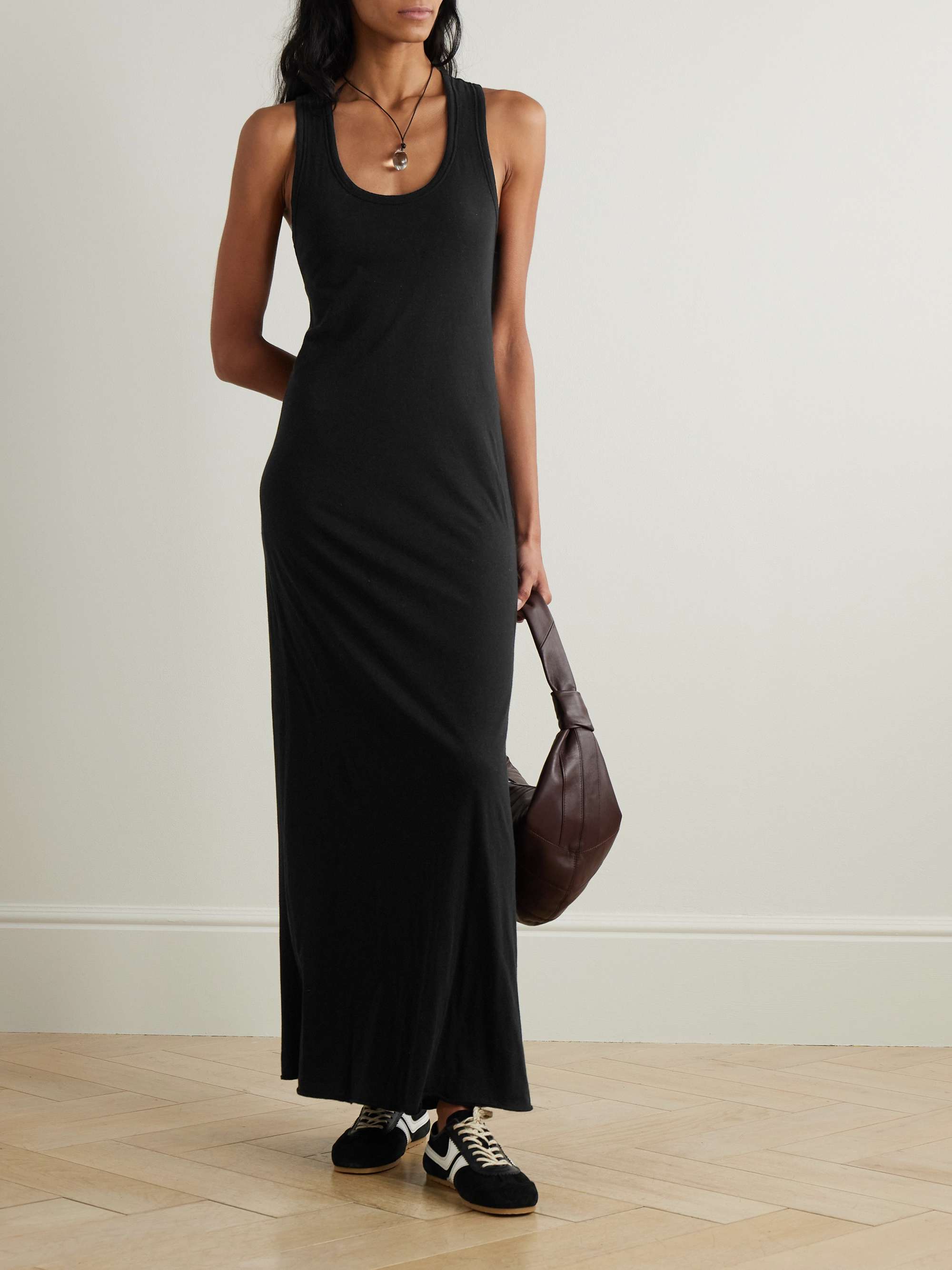 Elodie organic Pima cotton-jersey maxi dress view