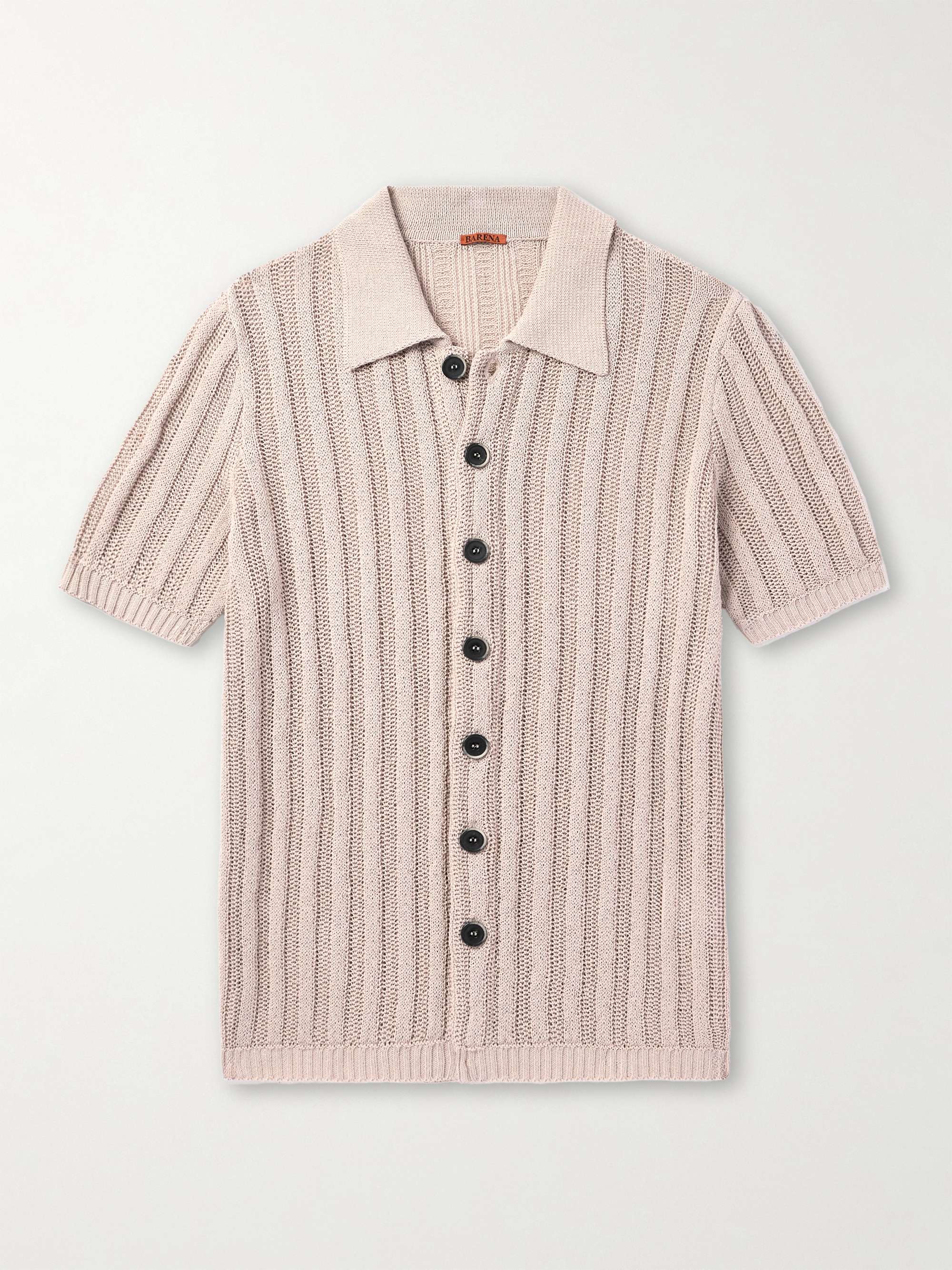 Ribbed Linen and Cotton-Blend Shirt hero visual