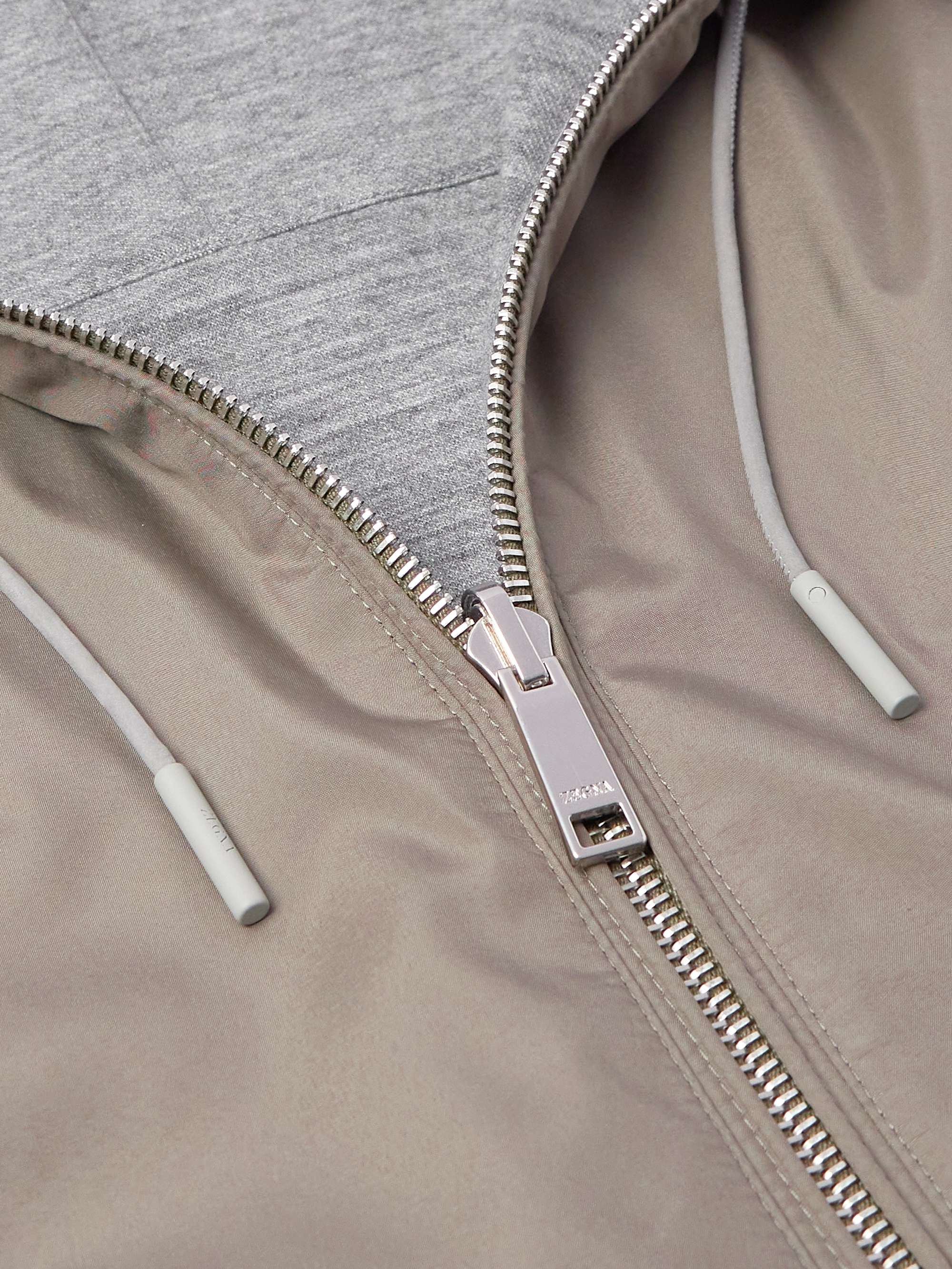 Reversible Shell and Cashmere, Cotton and Silk-Blend Gilet view