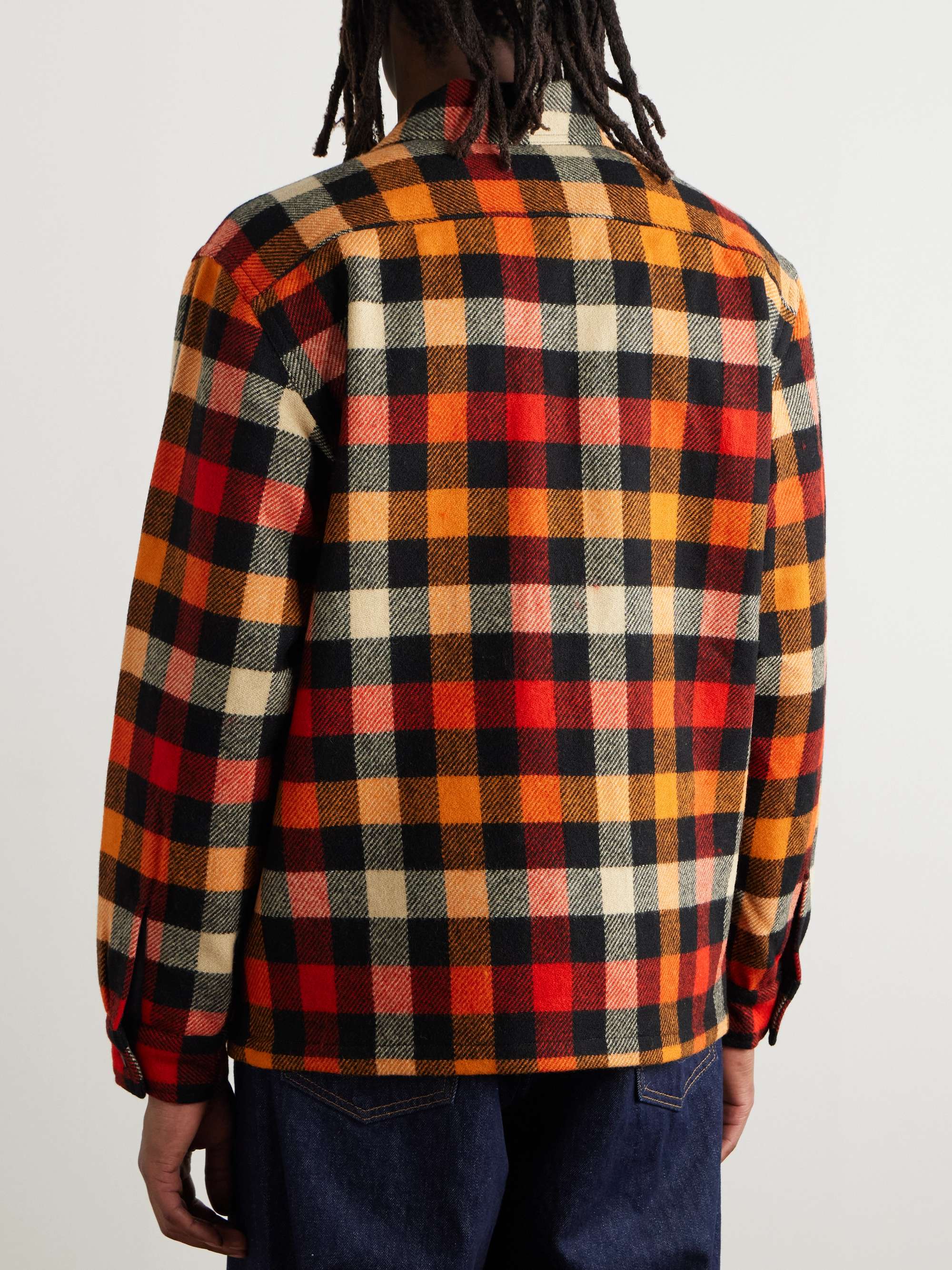 Checked Wool Shirt Jacket view