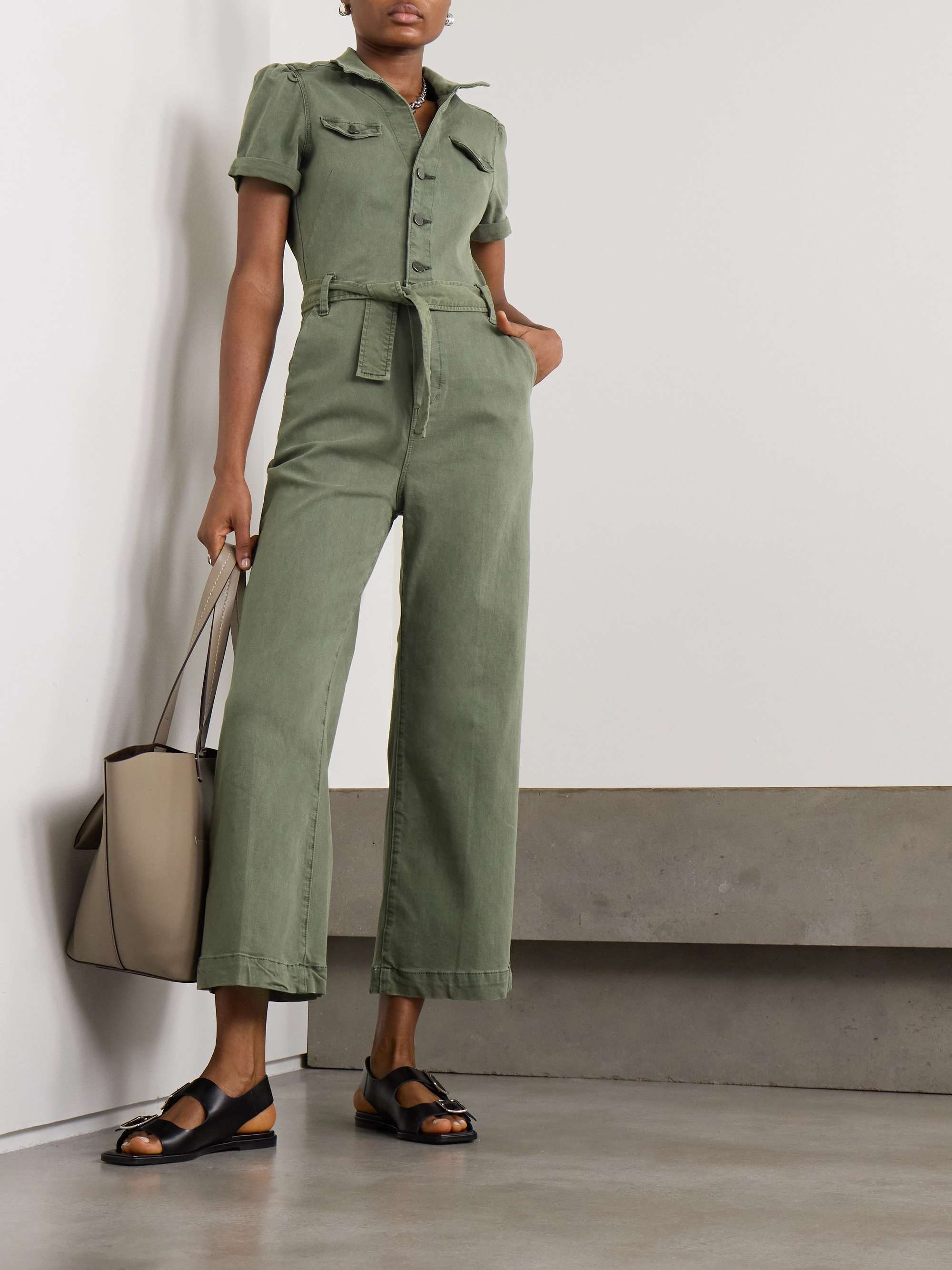 Anessa belted denim jumpsuit view