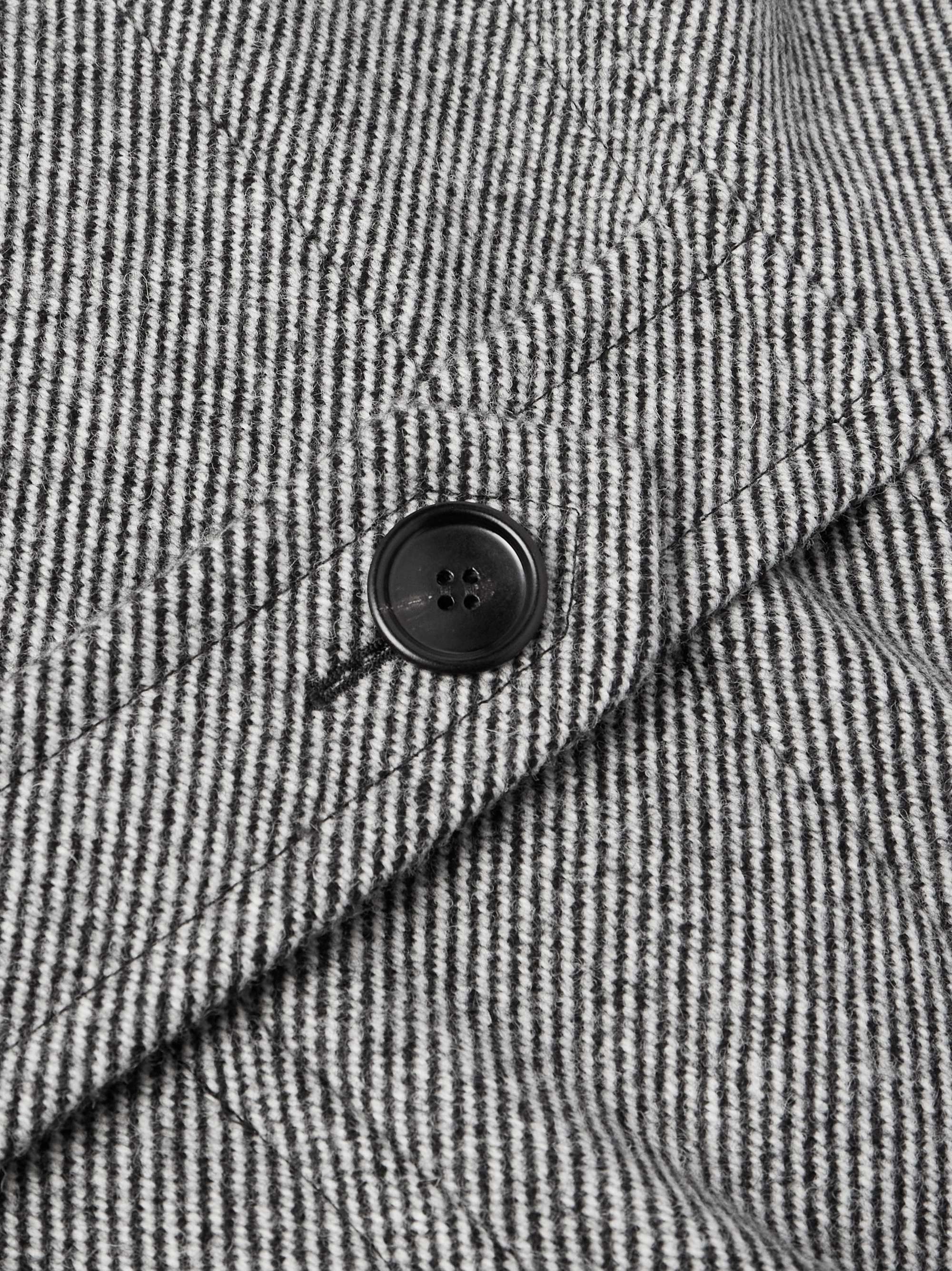 Slim-Fit Double-Breasted Virgin Wool-Twill Coat view