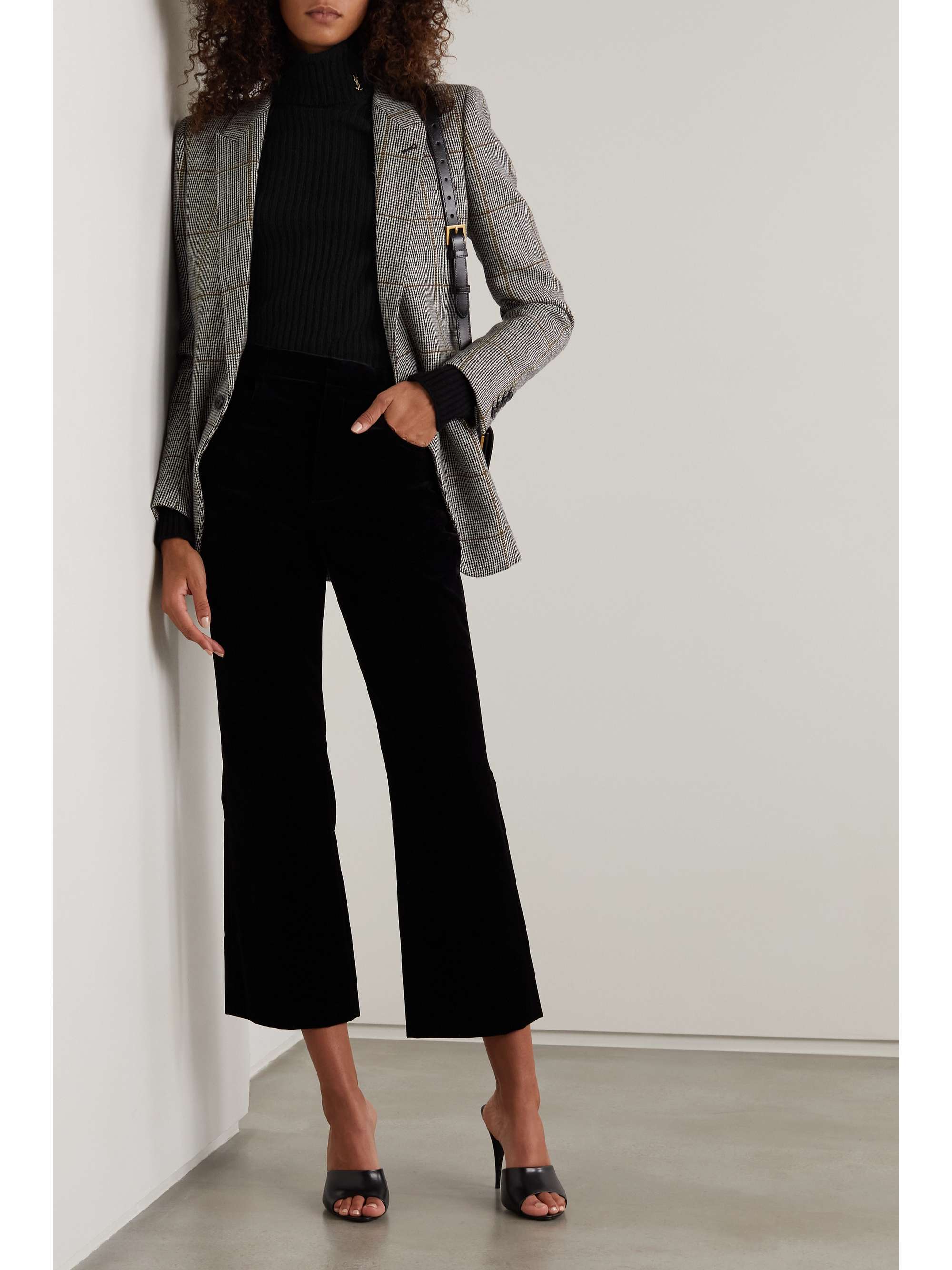 Ribbed wool and cashmere-blend turtleneck sweater view
