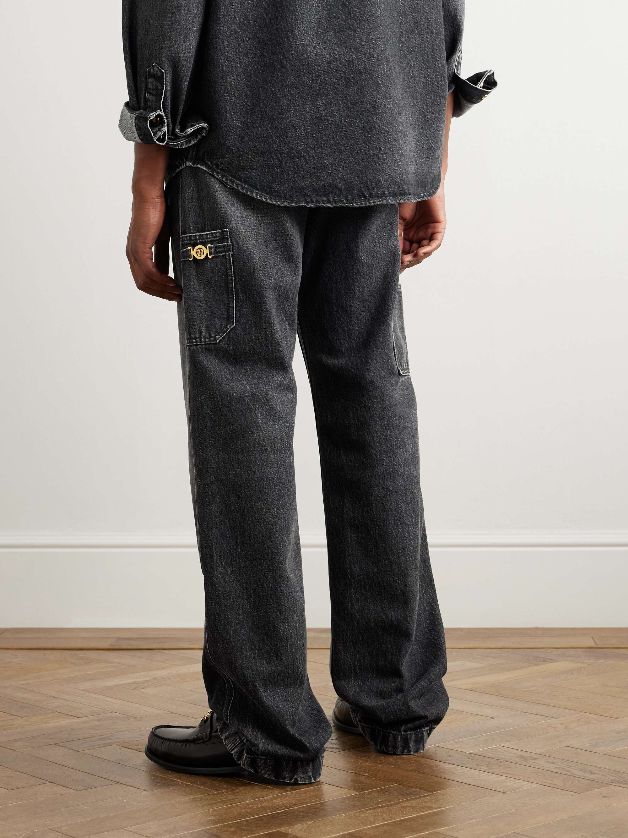 Embellished Straight-Leg Jeans view