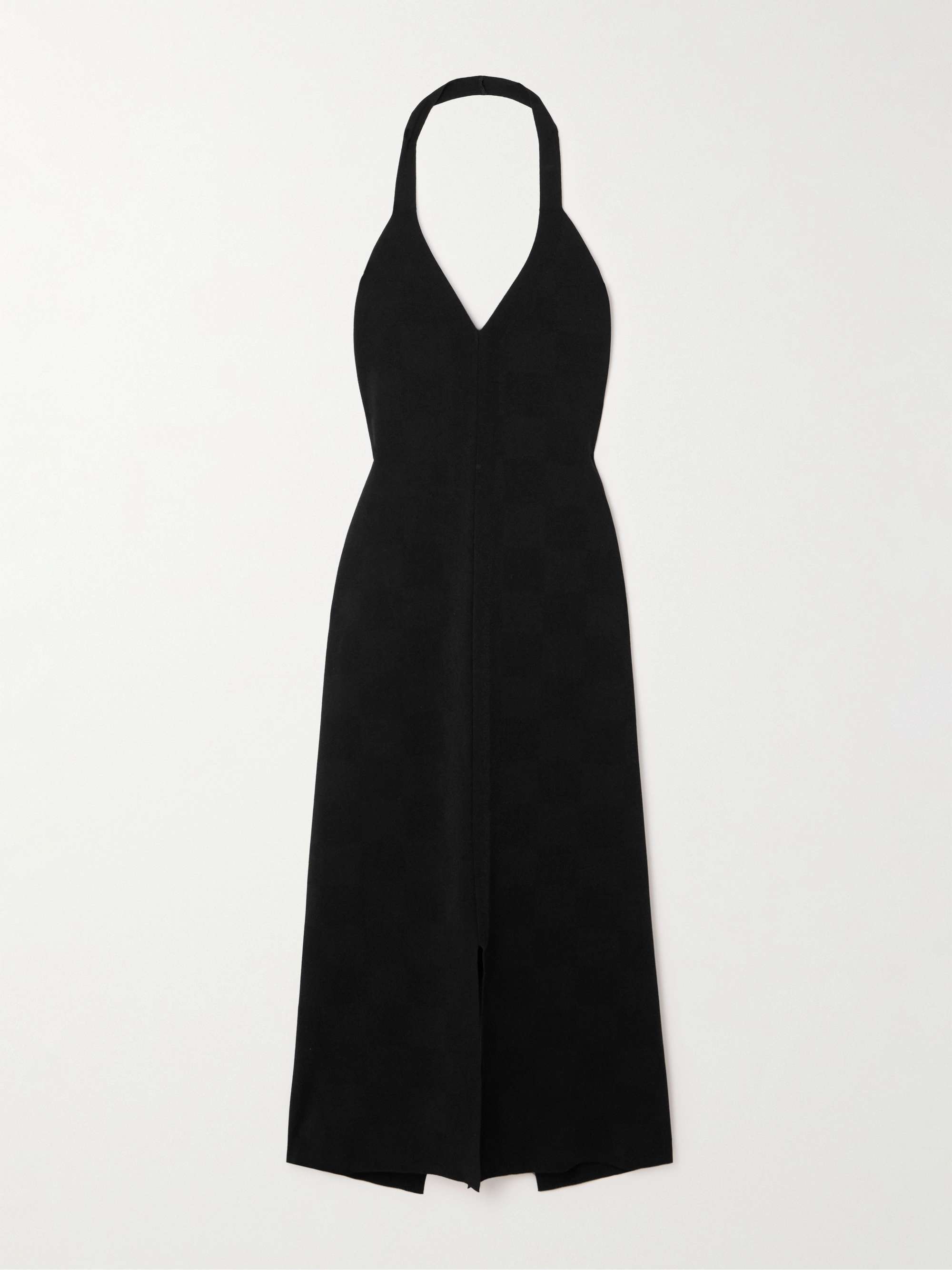 Amalia halterneck jacquard-knit midi dress hero visual