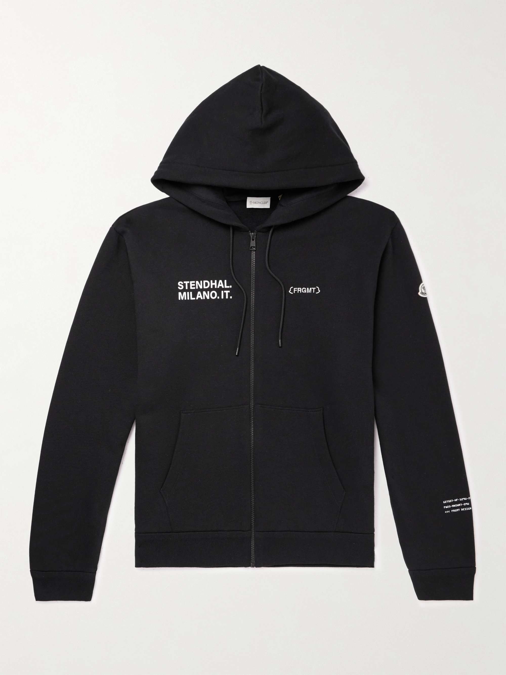 7 Moncler FRGMT Hiroshi Fujiwara Logo-Print Cotton-Jersey Hoodie hero visual