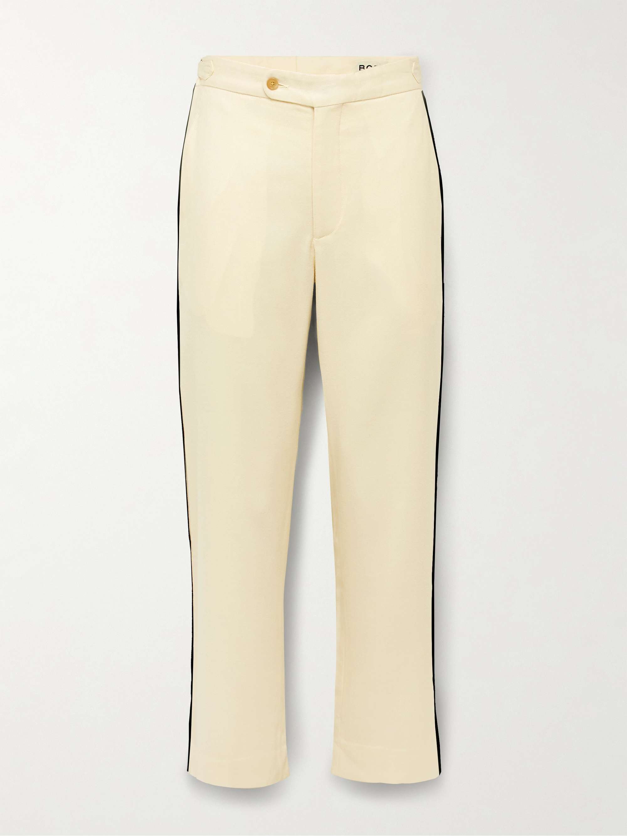 Player Straight-Leg Bead-Embellished Felted Wool-Blend Twill Trousers hero visual
