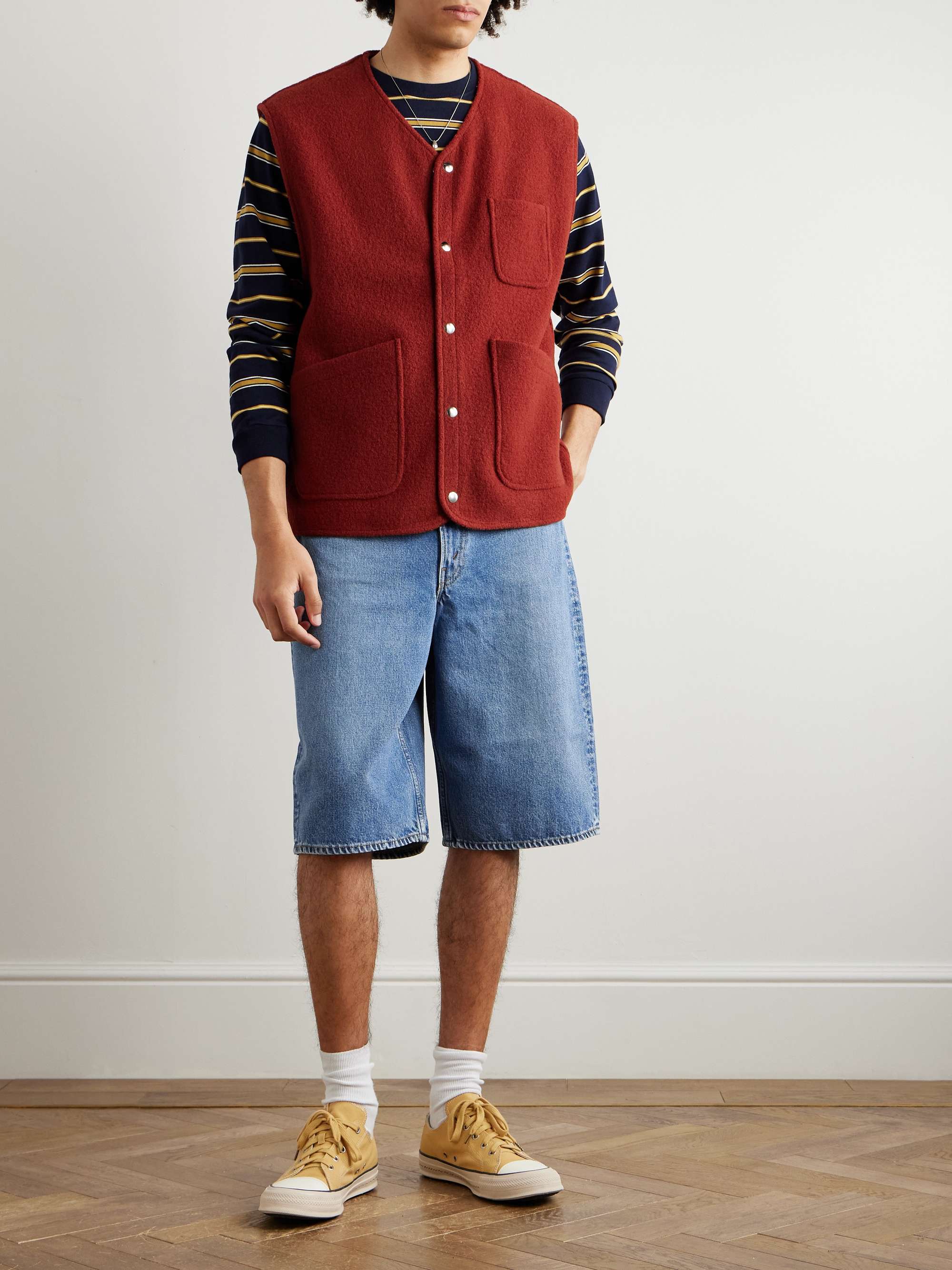 Super Dad's Wide-Leg Denim Shorts view