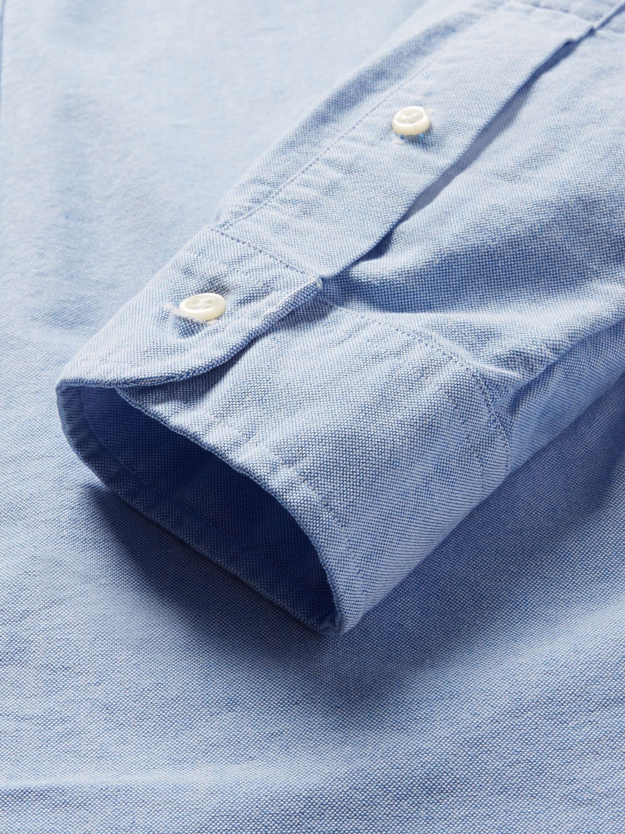 Slim-Fit Cotton Oxford Shirt view