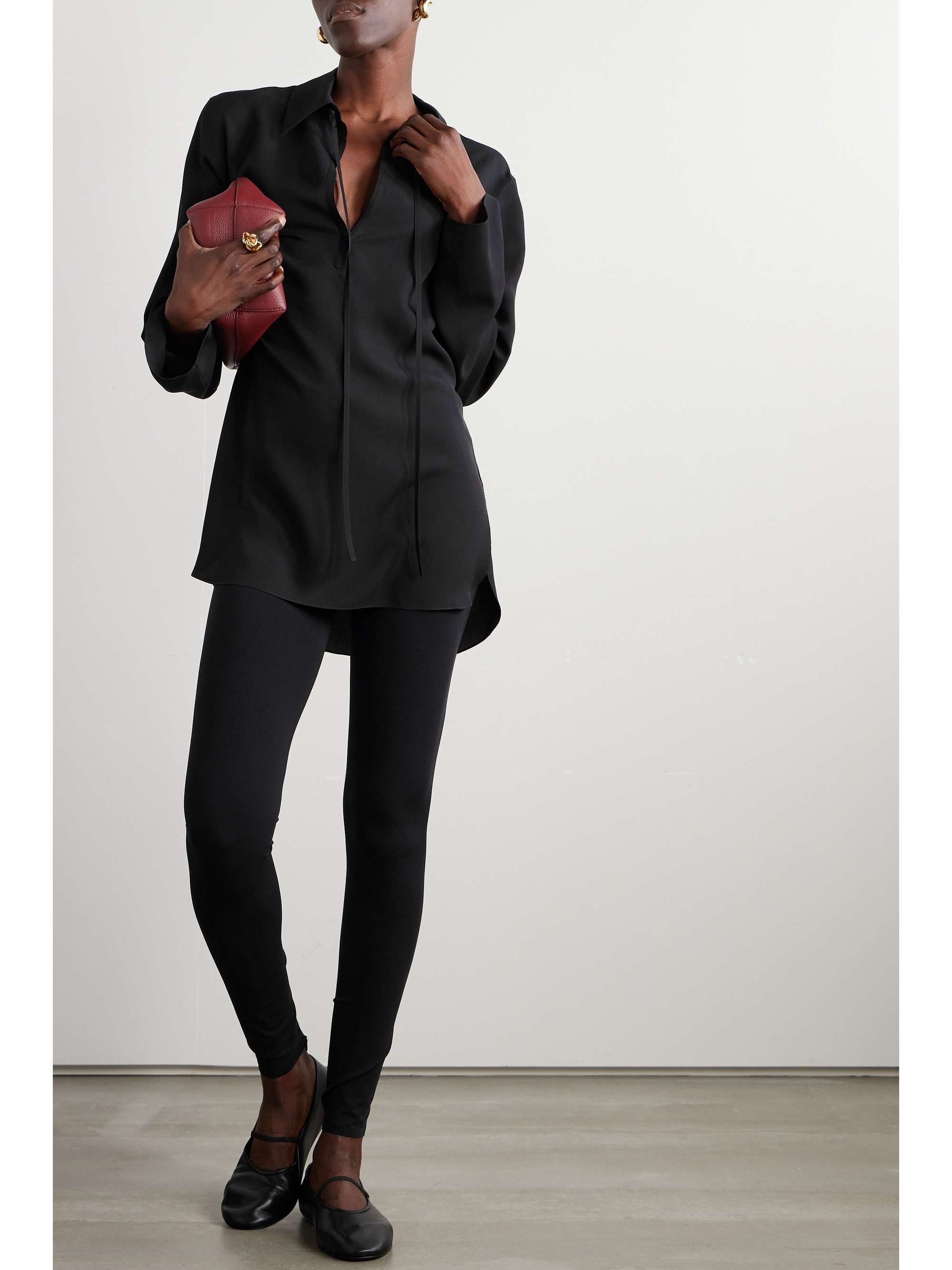 Lanza stretch-jersey leggings view