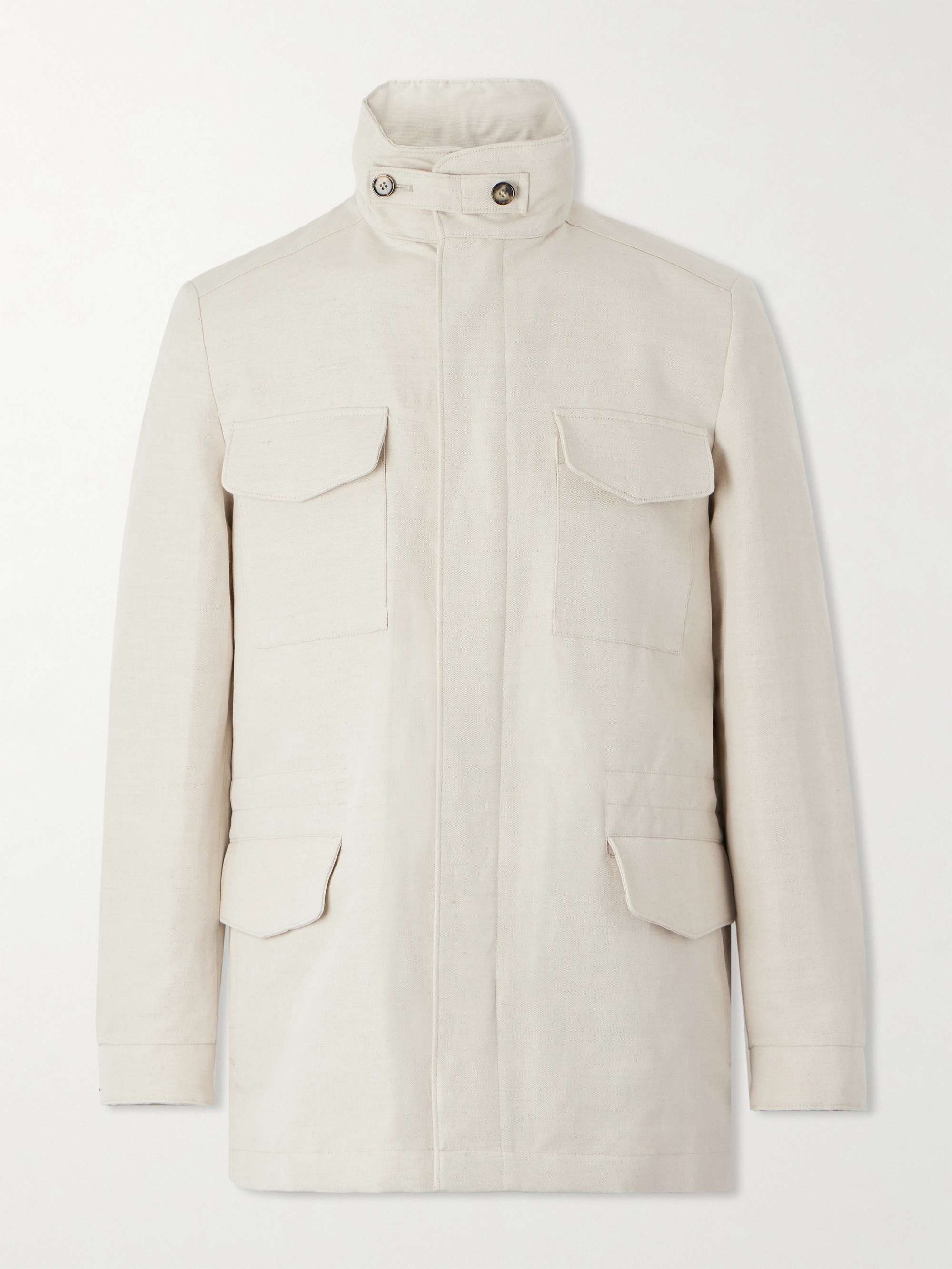 Traveler Rain System® Cotton and Linen-Blend Field Jacket hero visual