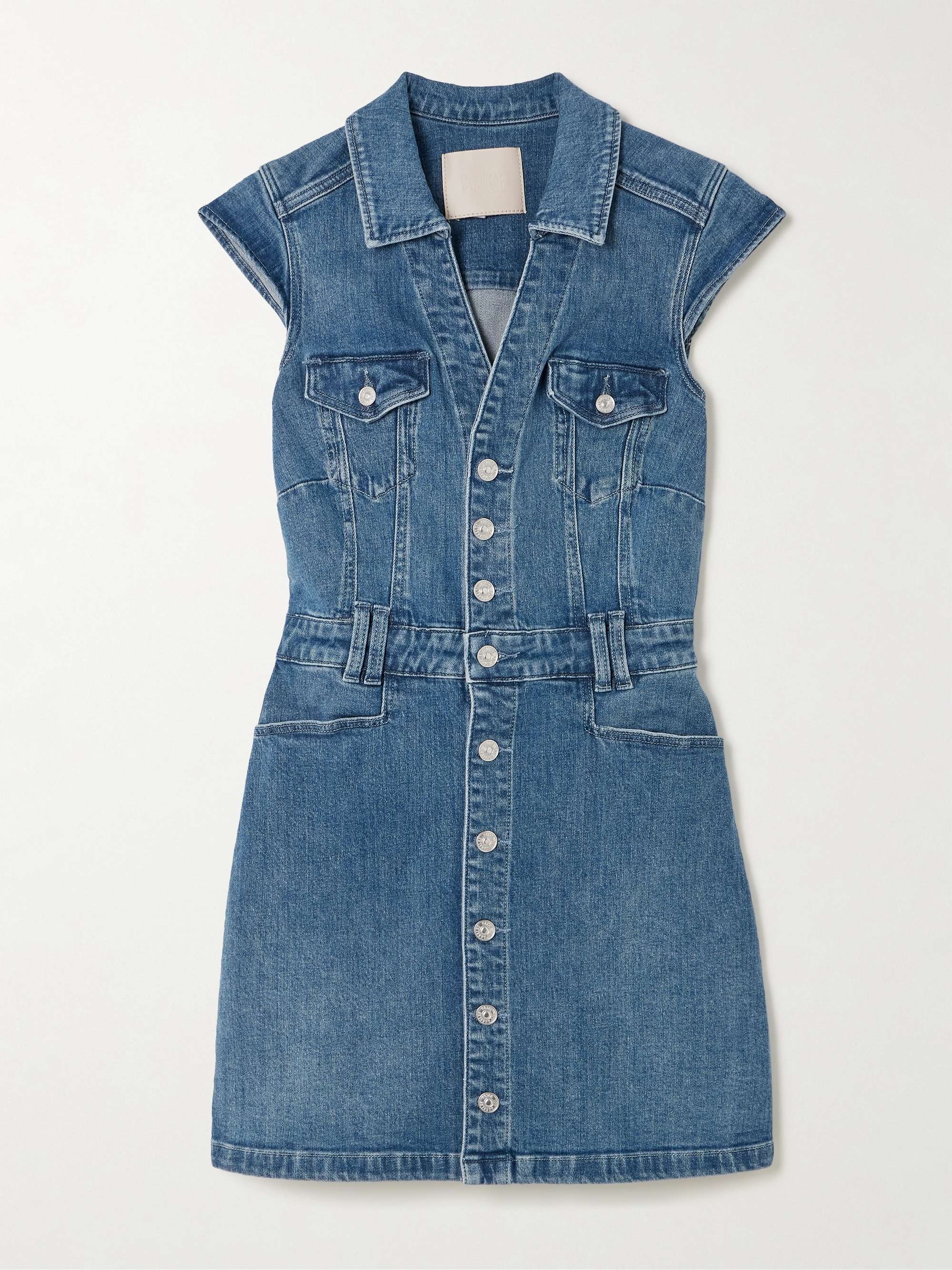 Jaxsyn stretch-denim mini dress hero visual