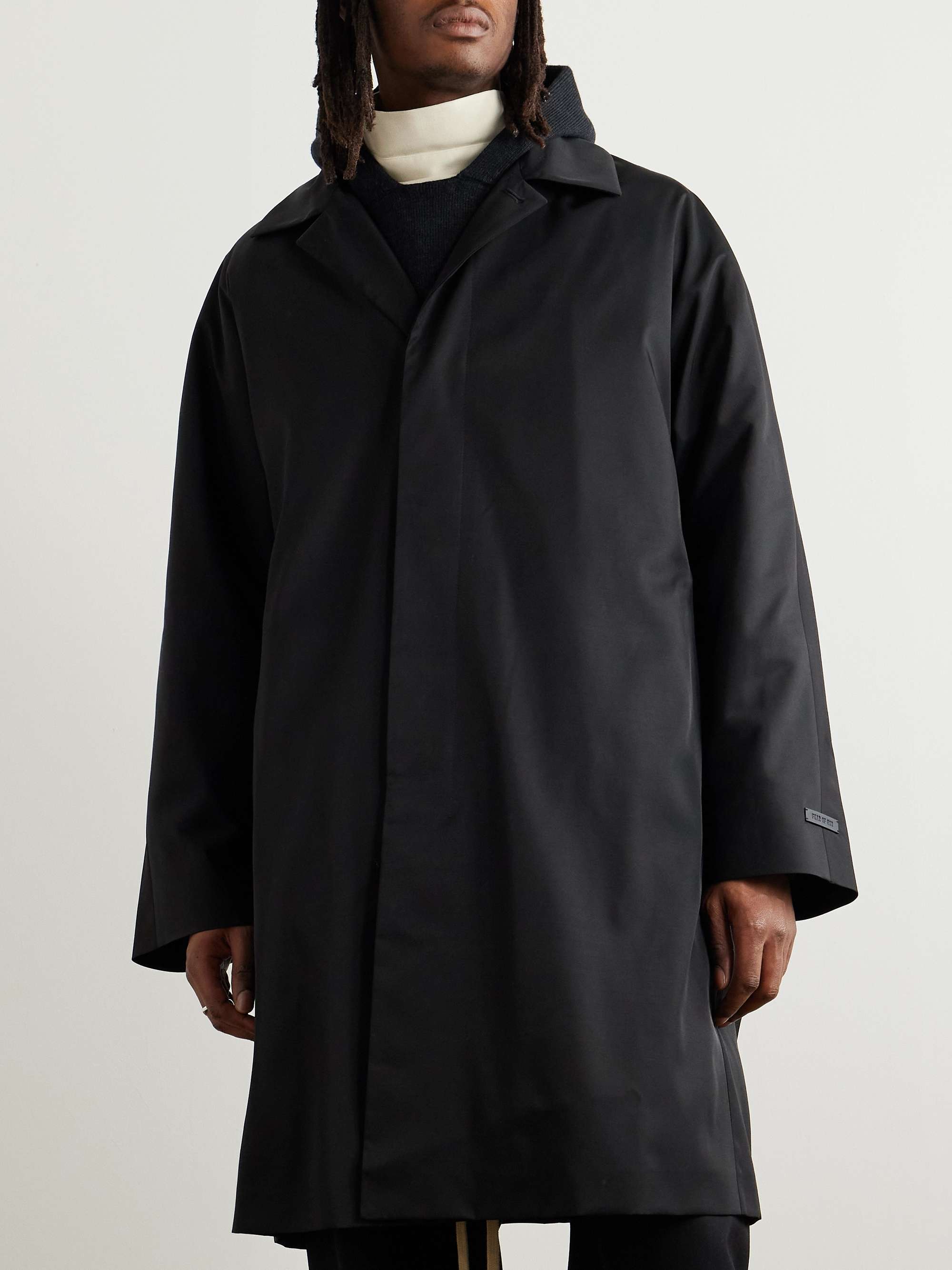 Eternal Oversized Logo-Appliquéd Twill Coat view