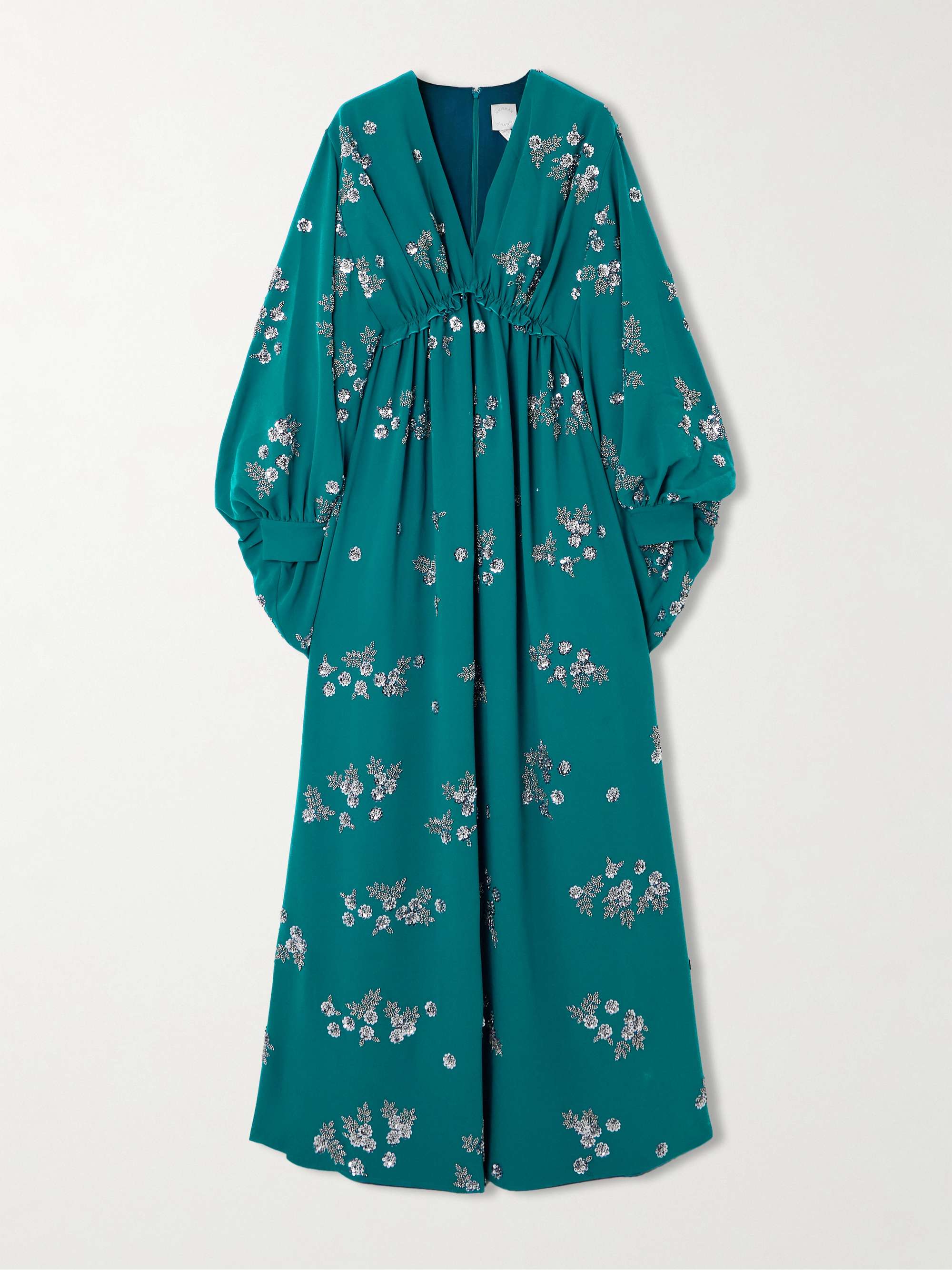 Leah embellished recycled-crepe gown hero visual