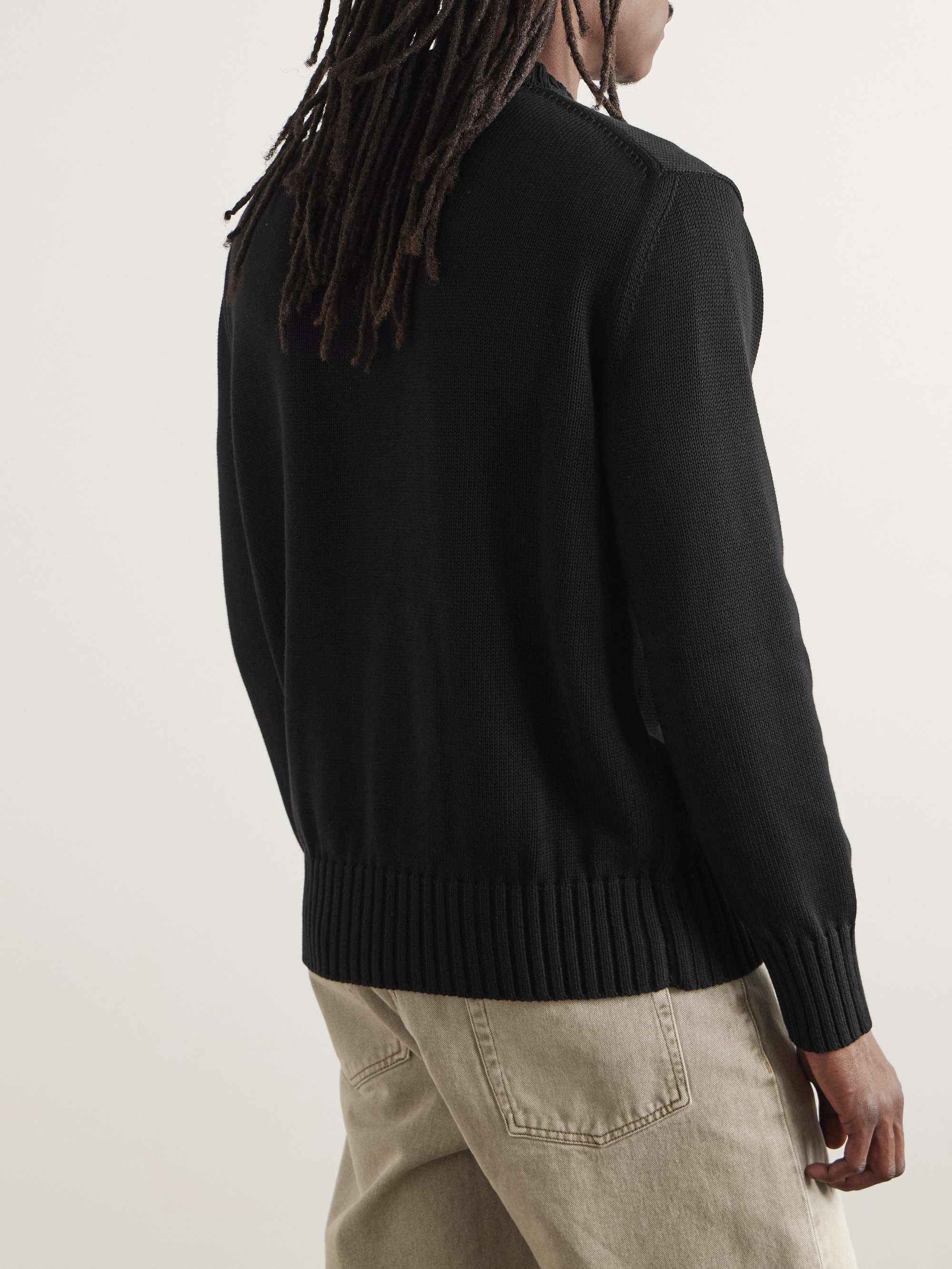 Hollywood Logo-Embroidered Cotton Sweater view