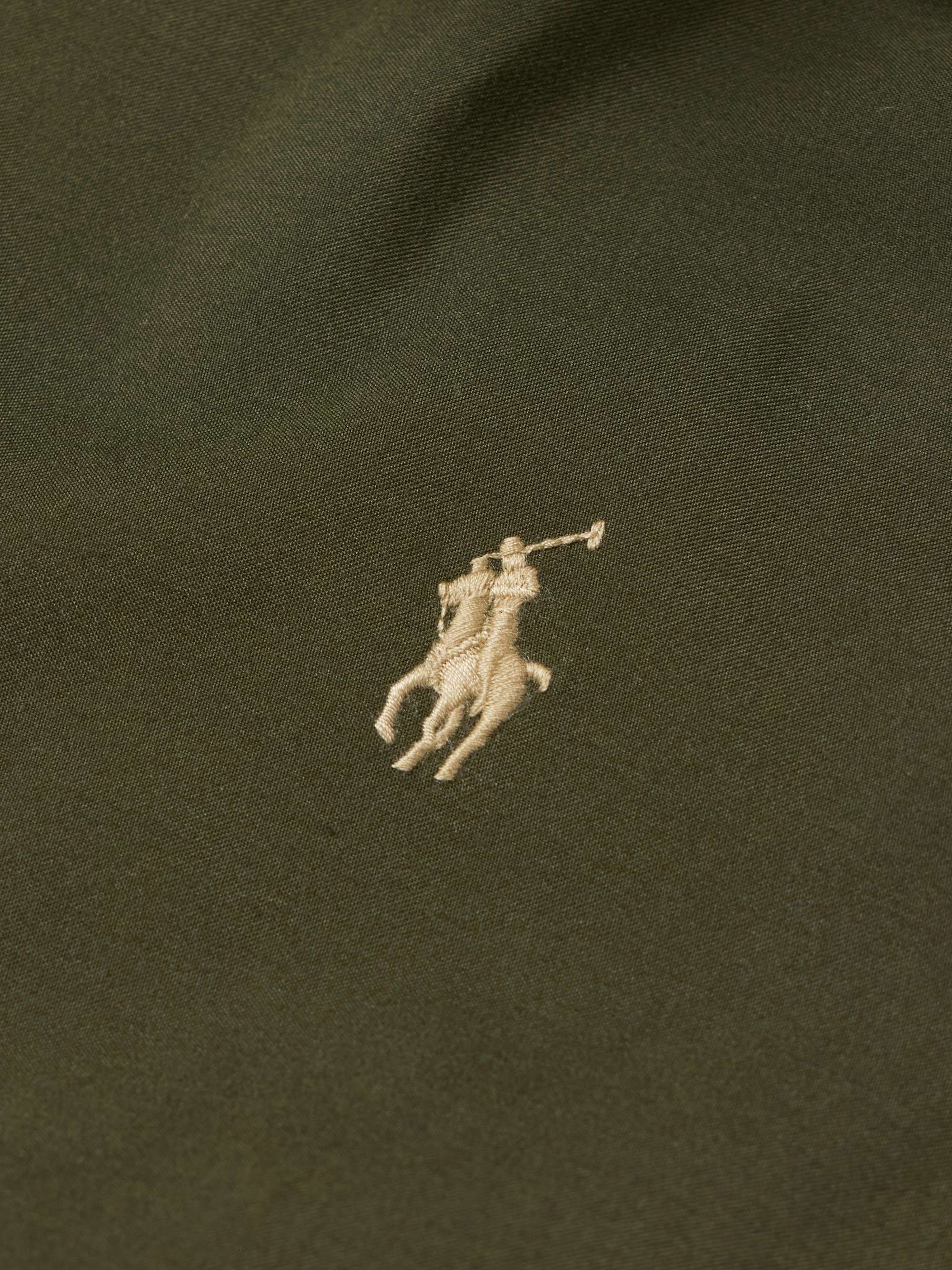 Logo-Embroidered Twill Jacket view