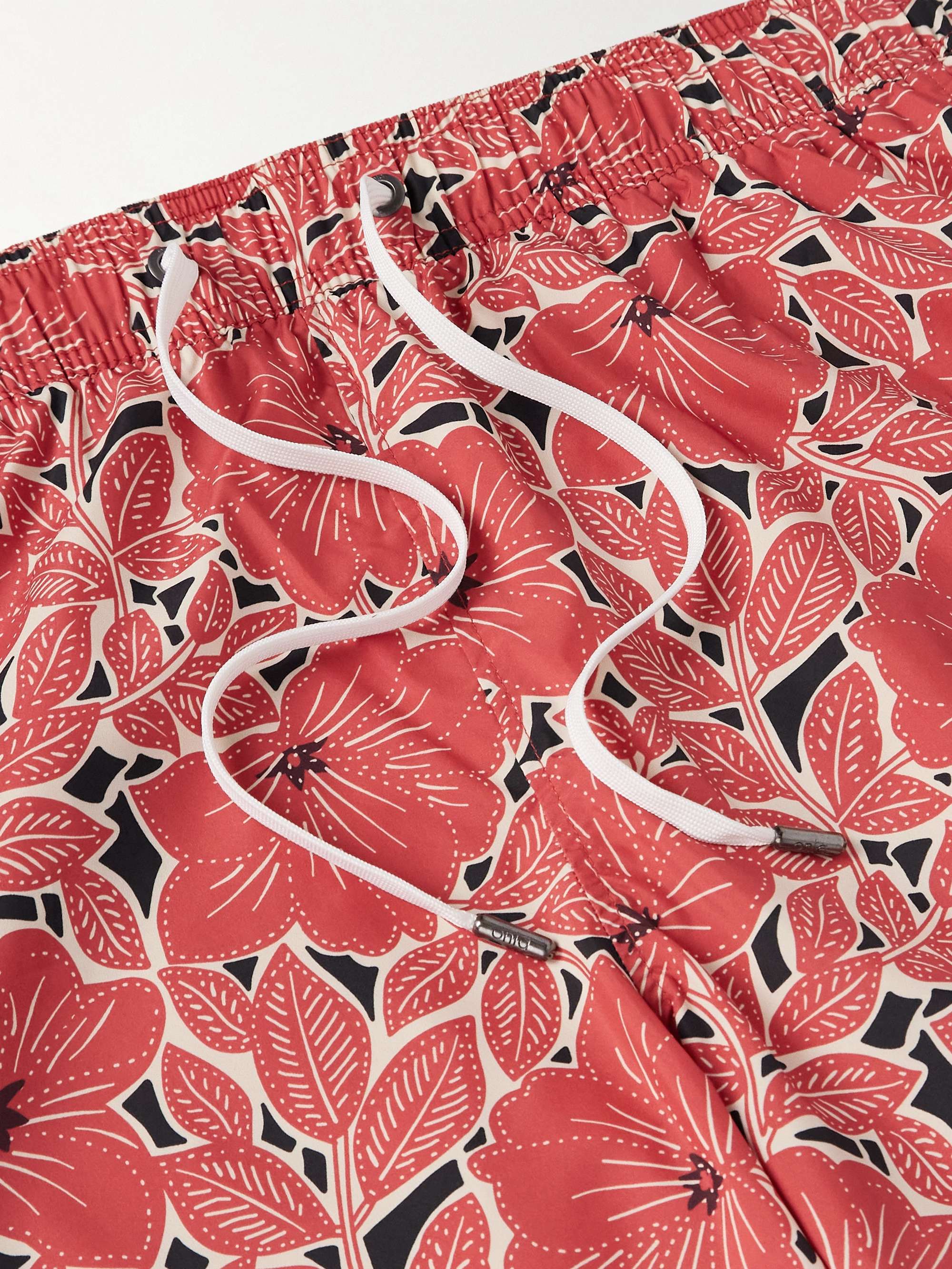 Charles Straight-Leg Mid-Length Floral-Print Swim Shorts view