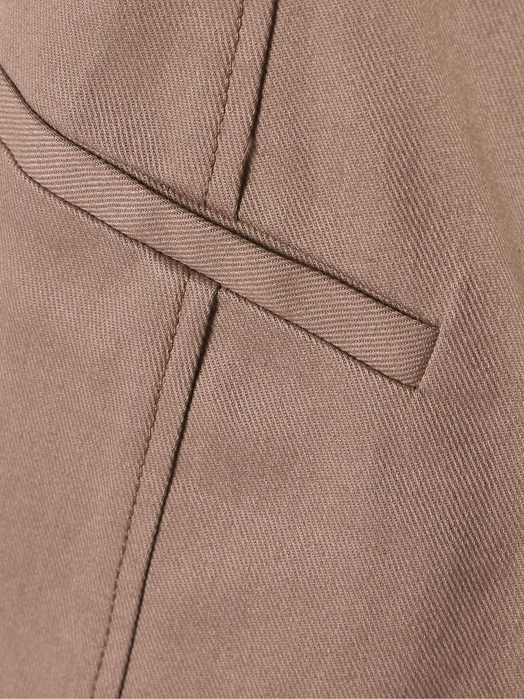 Rocio belted cotton-blend twill halterneck midi dress view