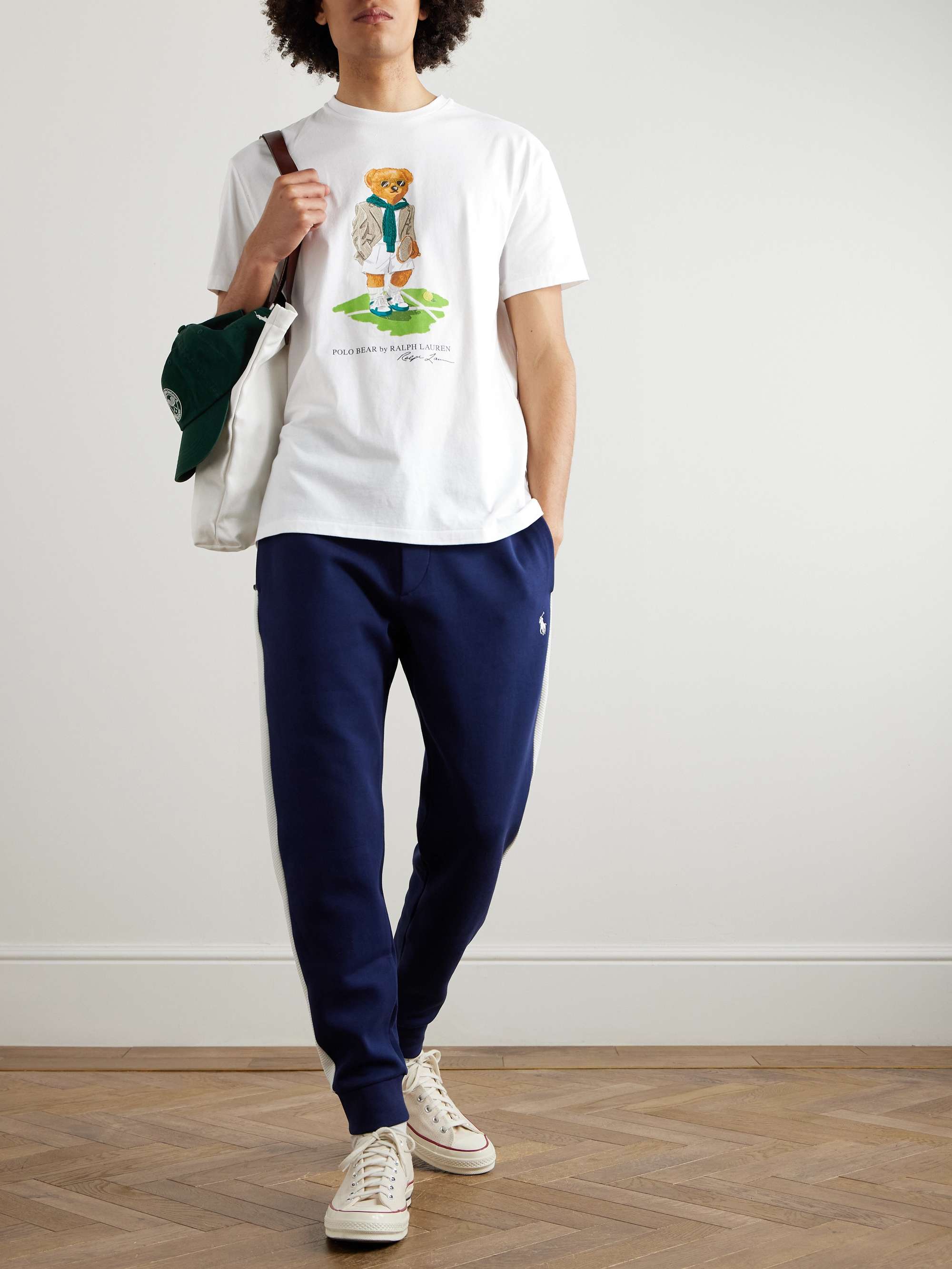 + Wimbledon Appliquéd Printed Cotton-Jersey T-Shirt view