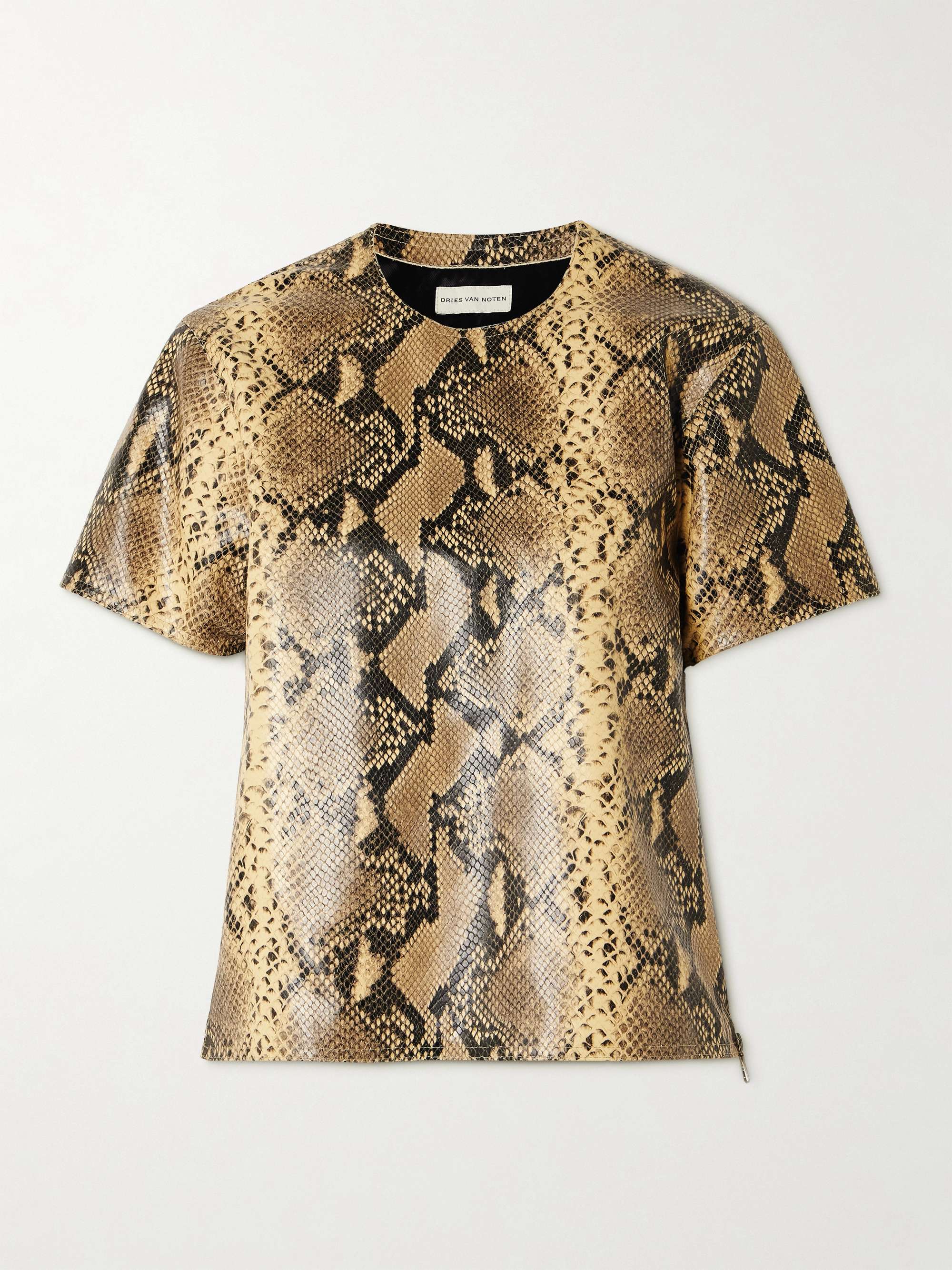 Snake-effect leather top hero visual