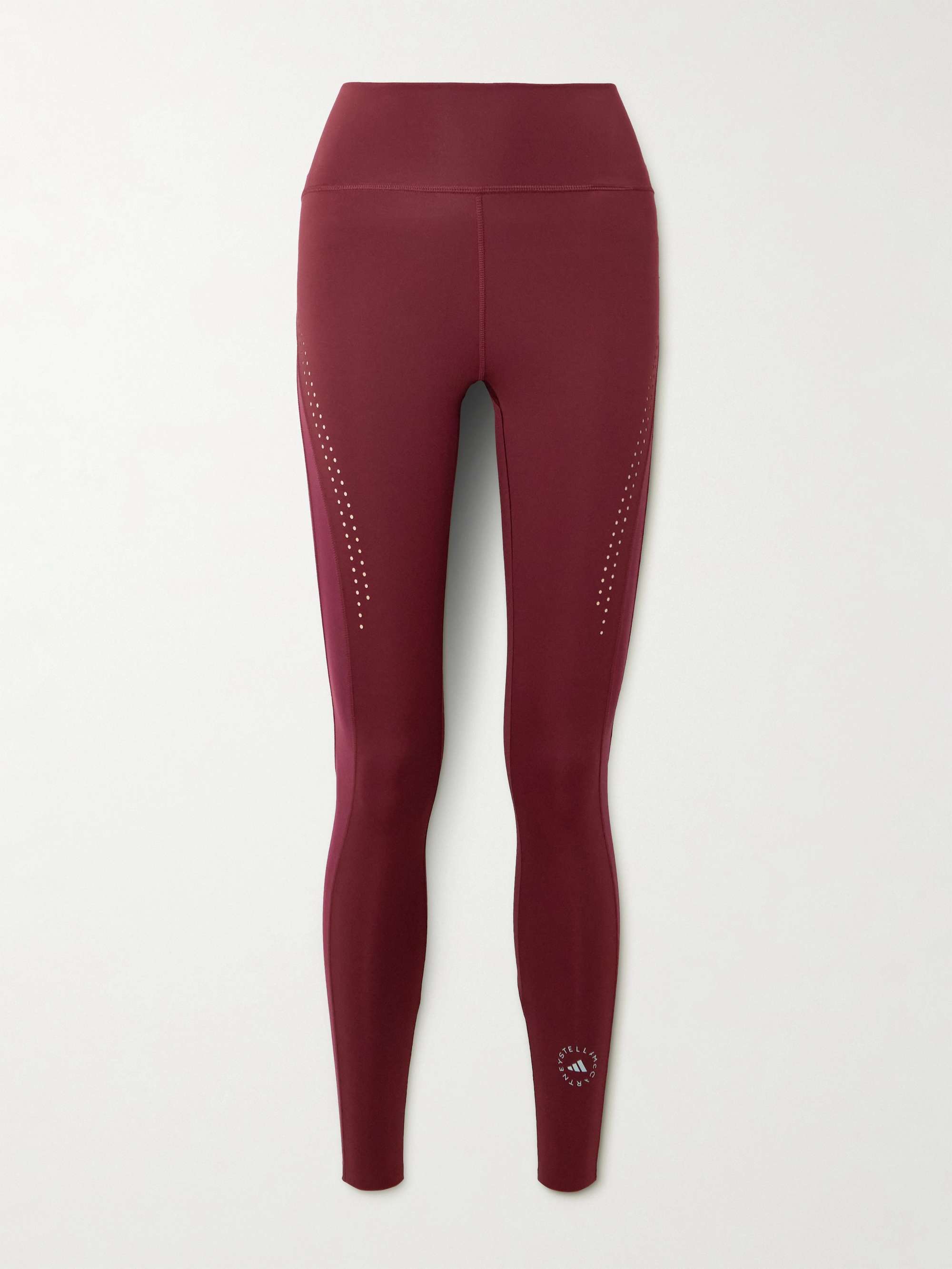 TruePurpose perforated printed recycled stretch-jersey leggings hero visual