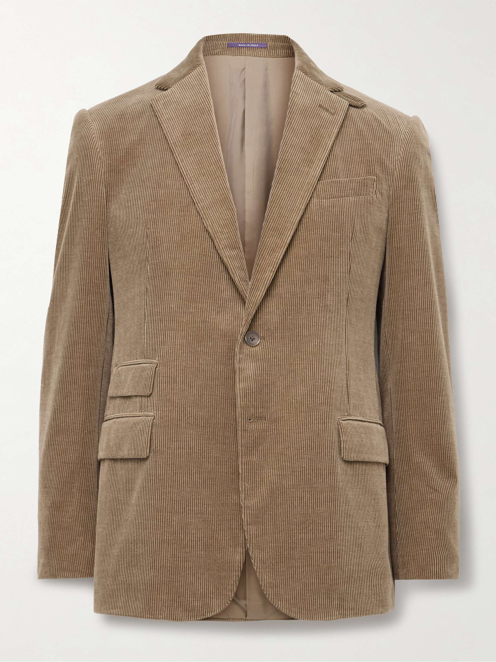 Kent Slim-Fit Cotton and Cashmere-Blend Corduroy Suit Jacket hero visual
