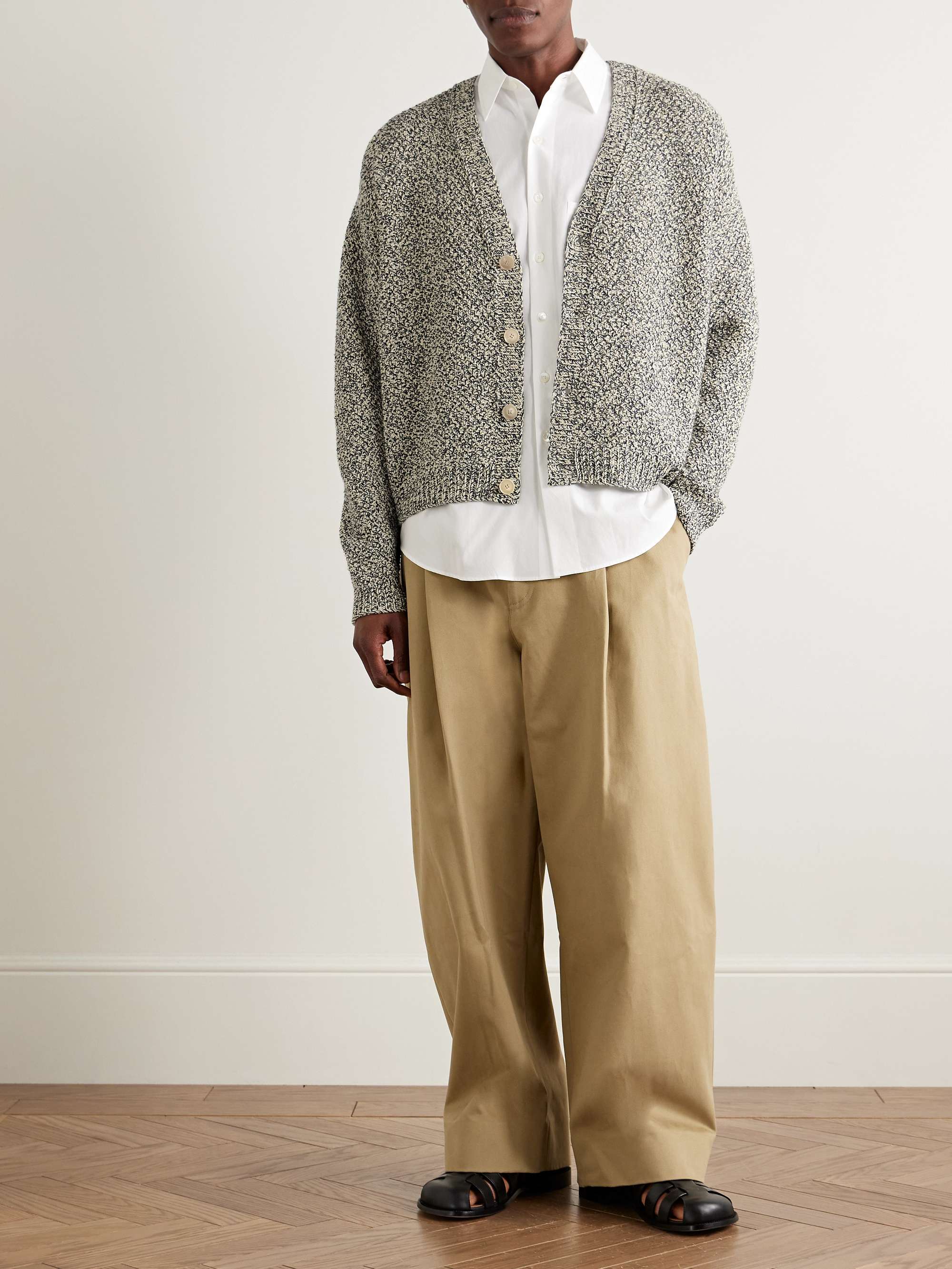 Cotton and Cashmere-Blend Cardigan view