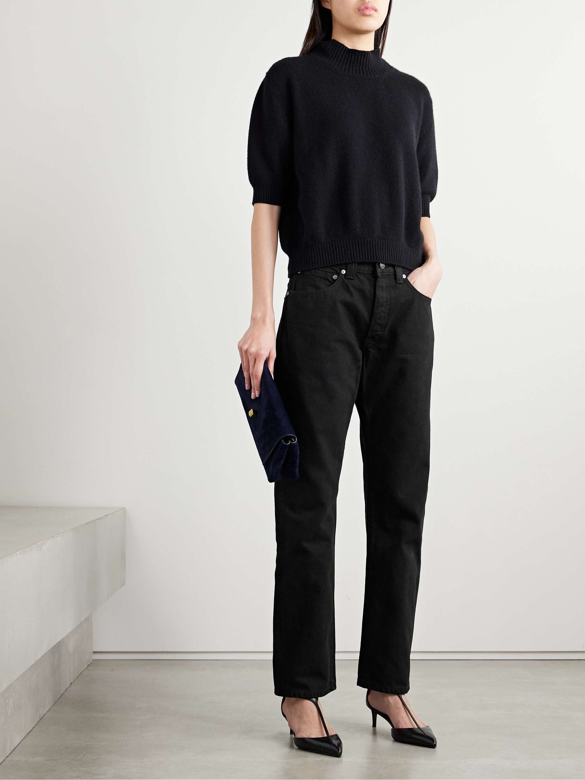 Callum high-rise straight-leg jeans view