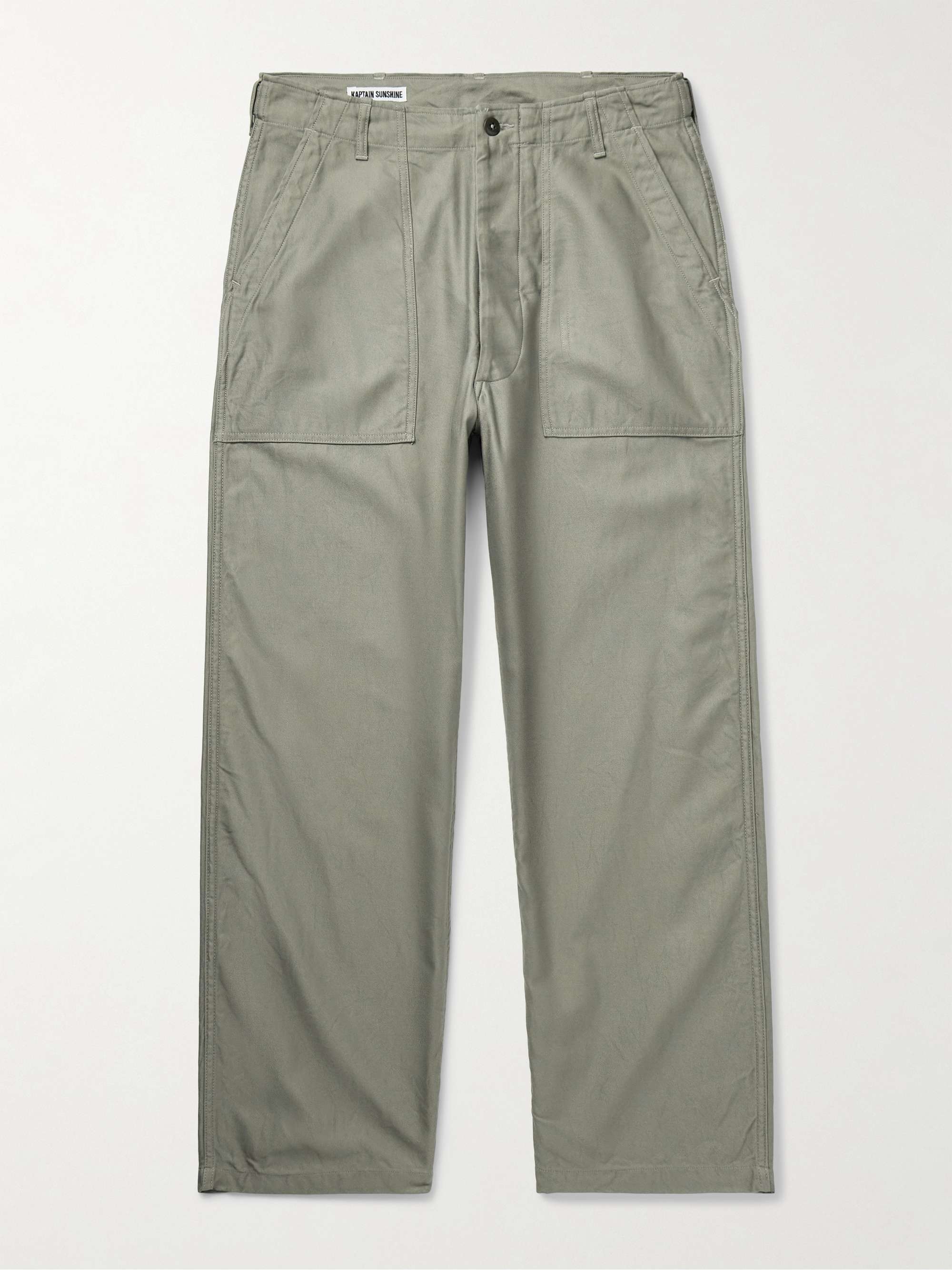 Baker Straight-Leg Cotton Trousers hero visual