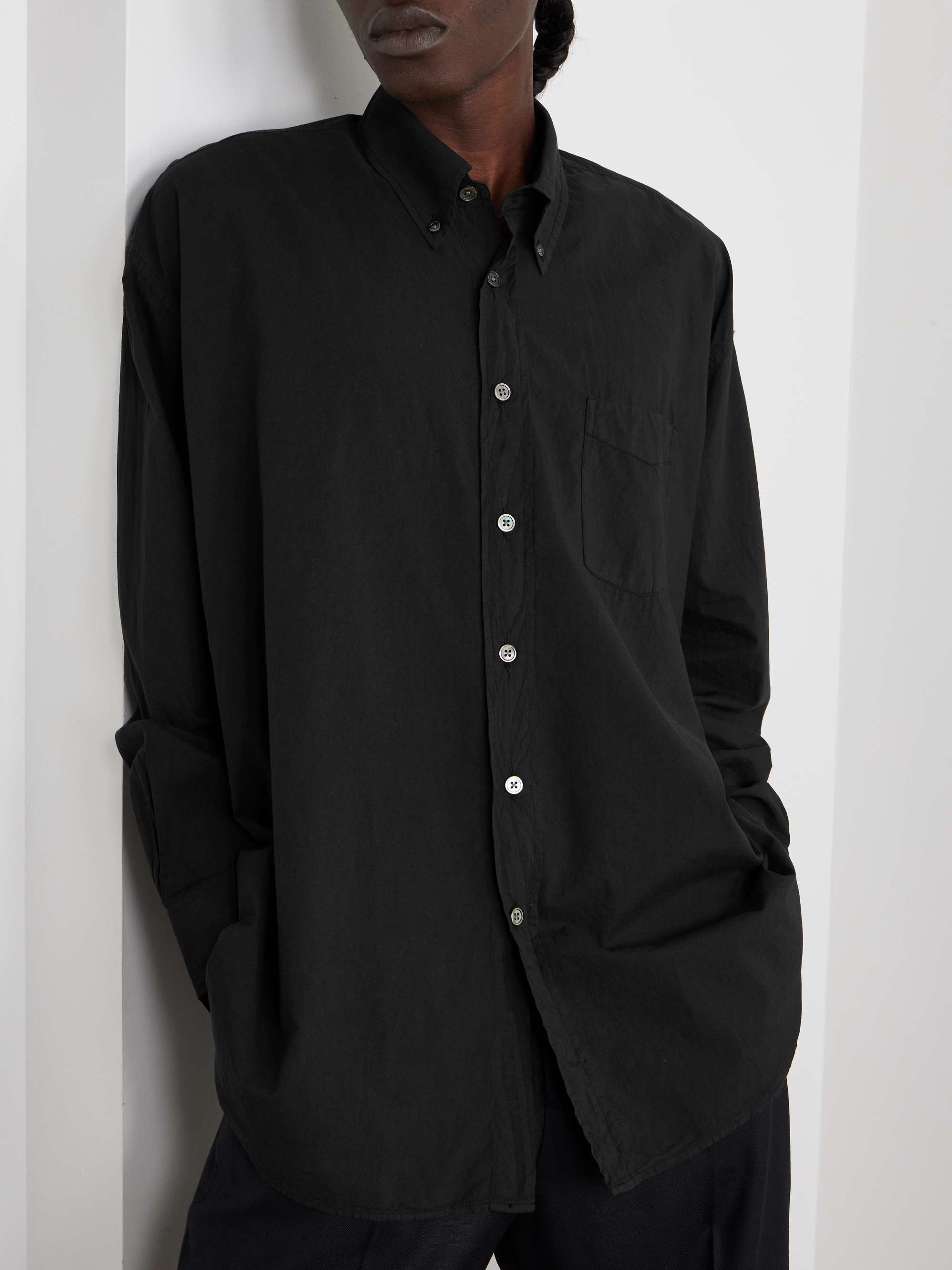 Button-Down Collar Cotton-Poplin Shirt view