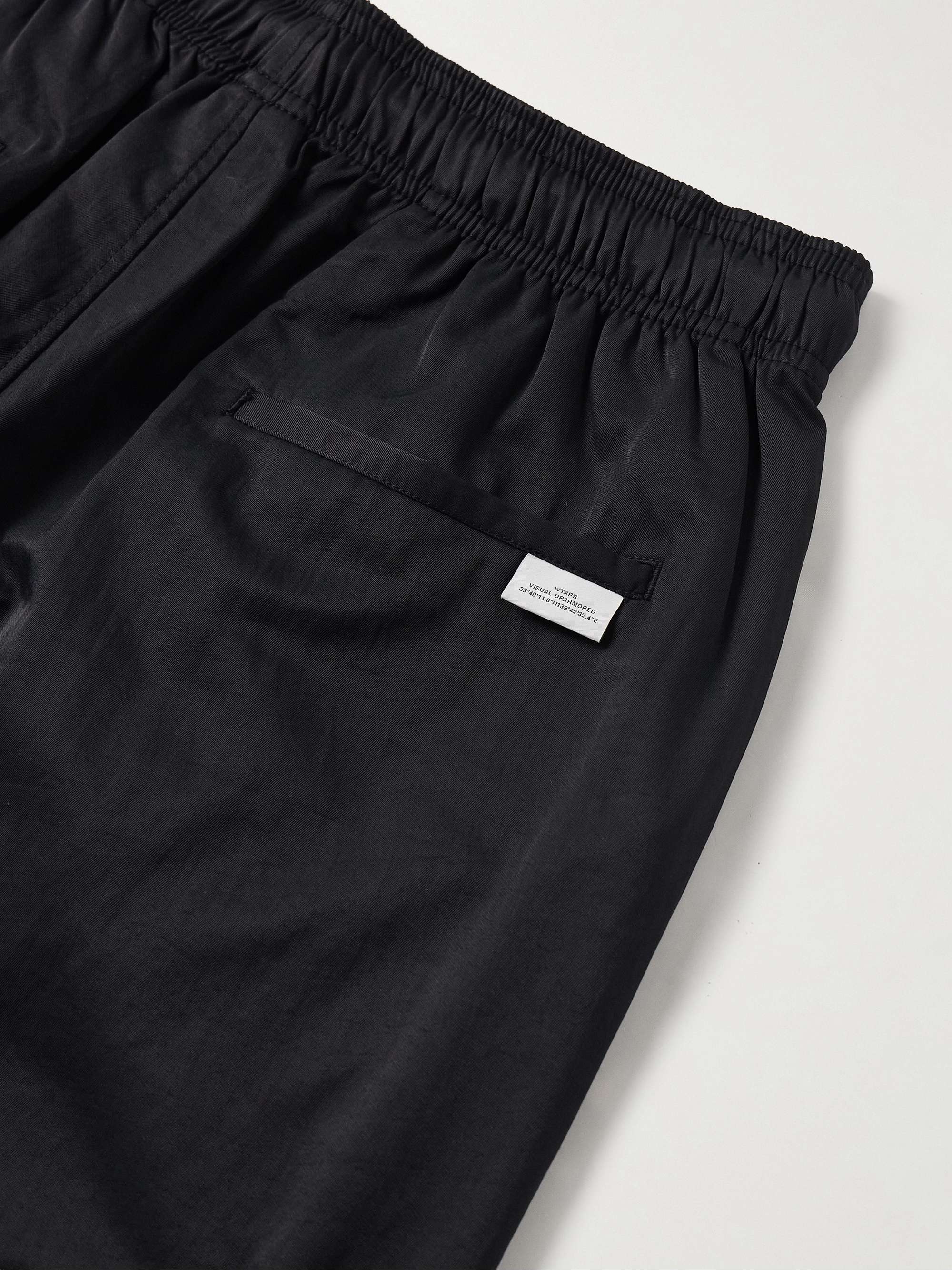 Tapered Nylon Drawstring Trousers view