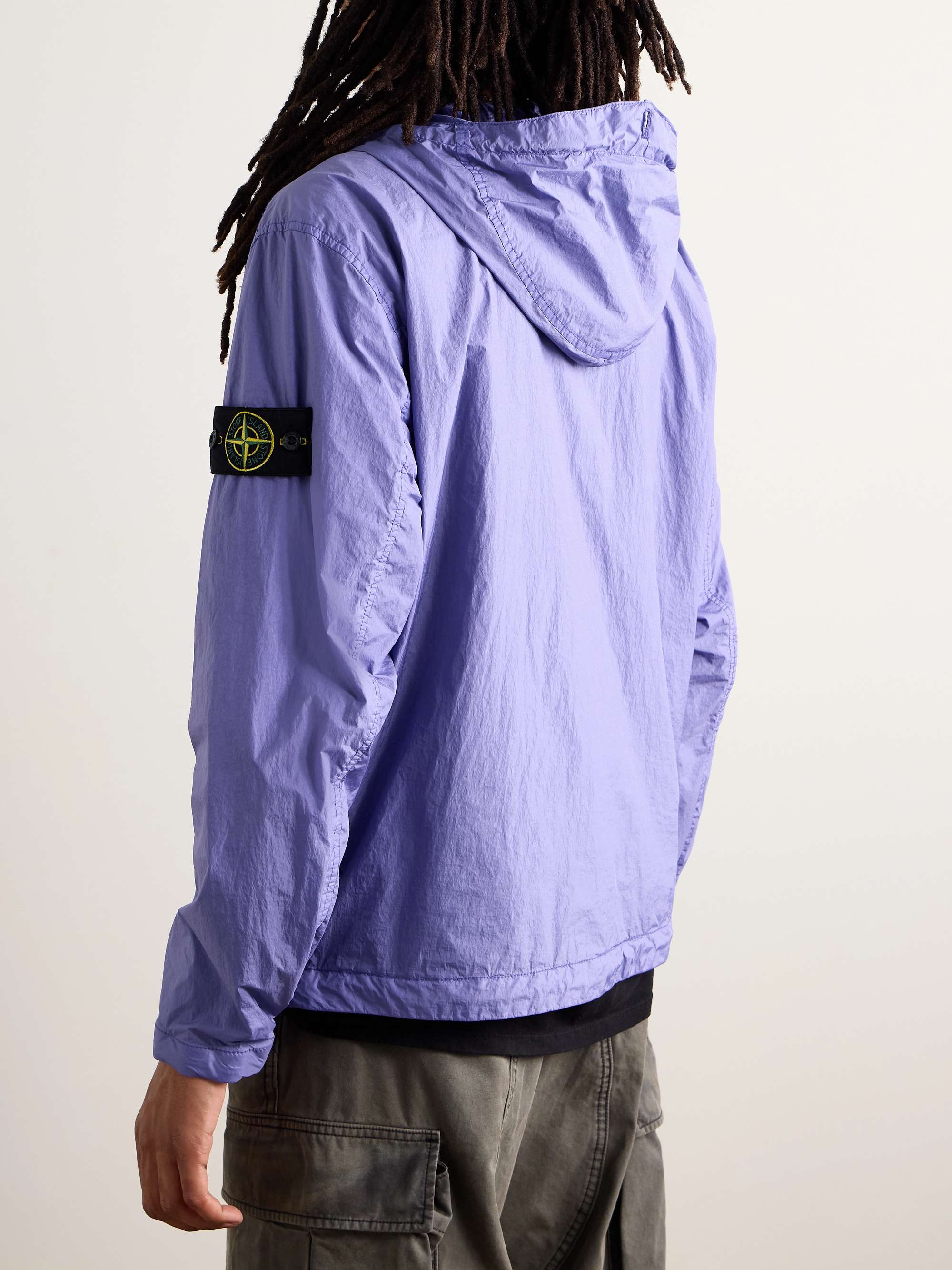 Logo-Appliquéd Crinkle Reps Nylon Hooded Jacket view