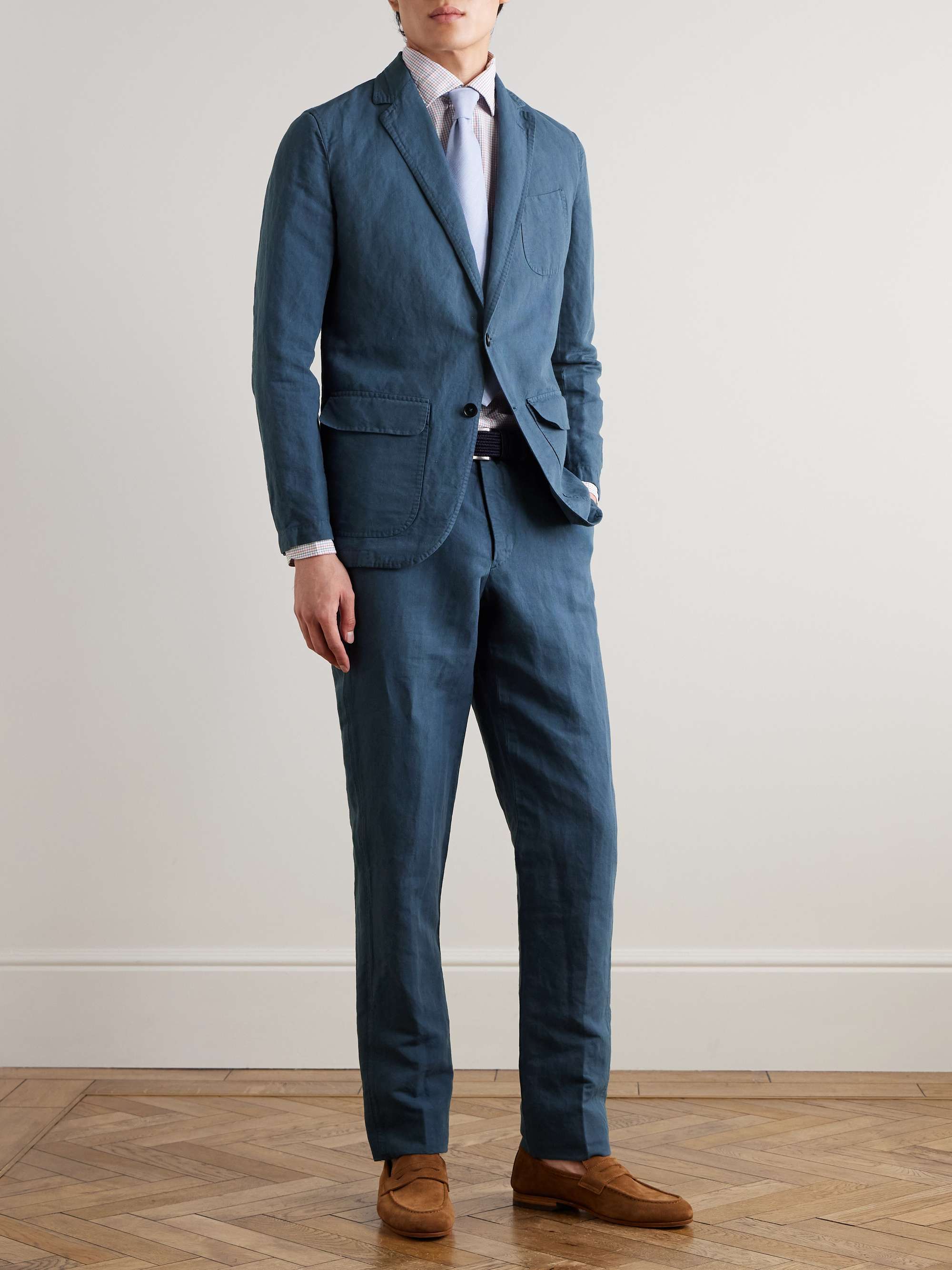 Sport Straight-Leg Hemp and Cotton-Blend Canvas Trousers view