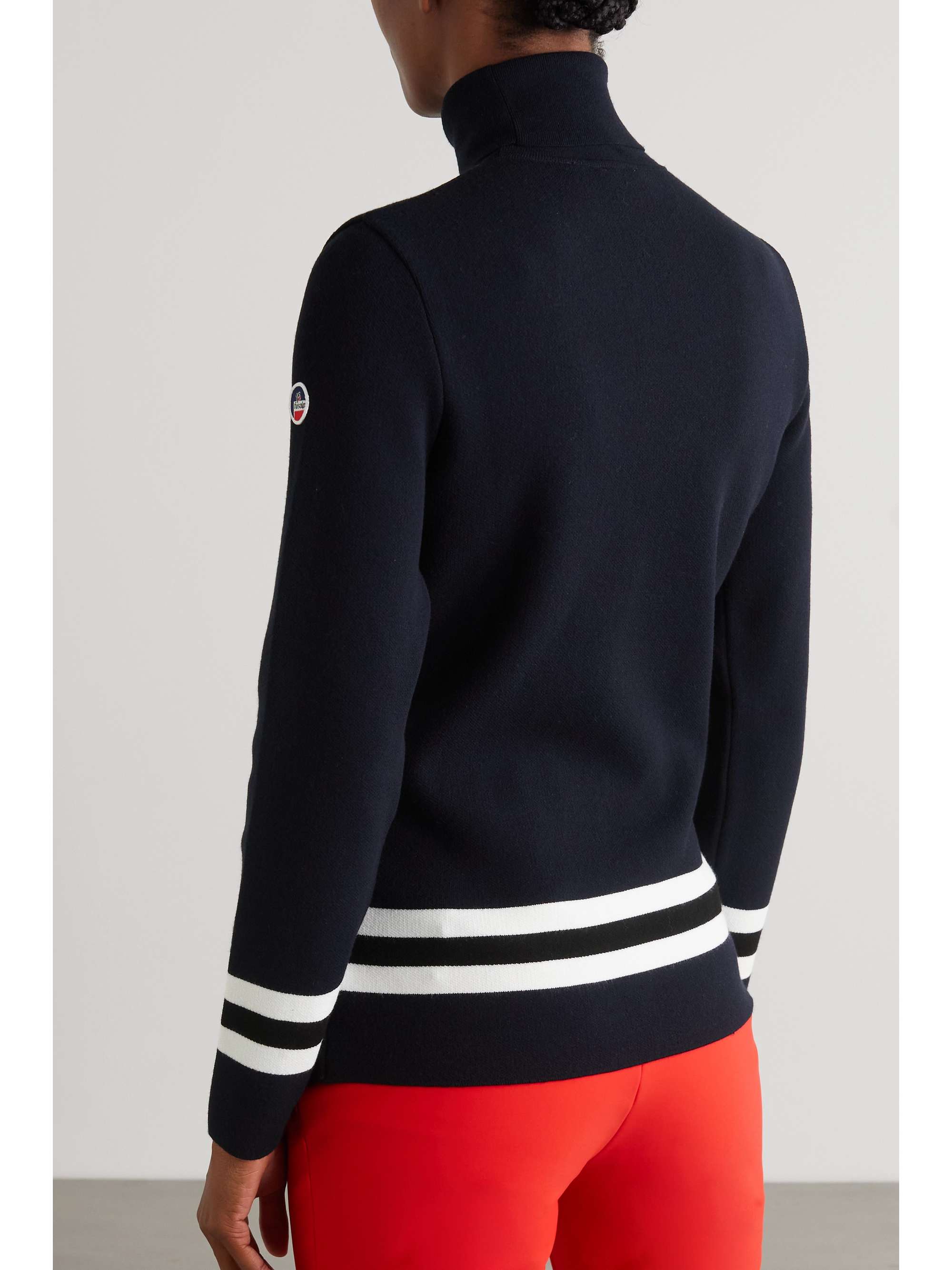 Judith striped knitted turtleneck sweater view