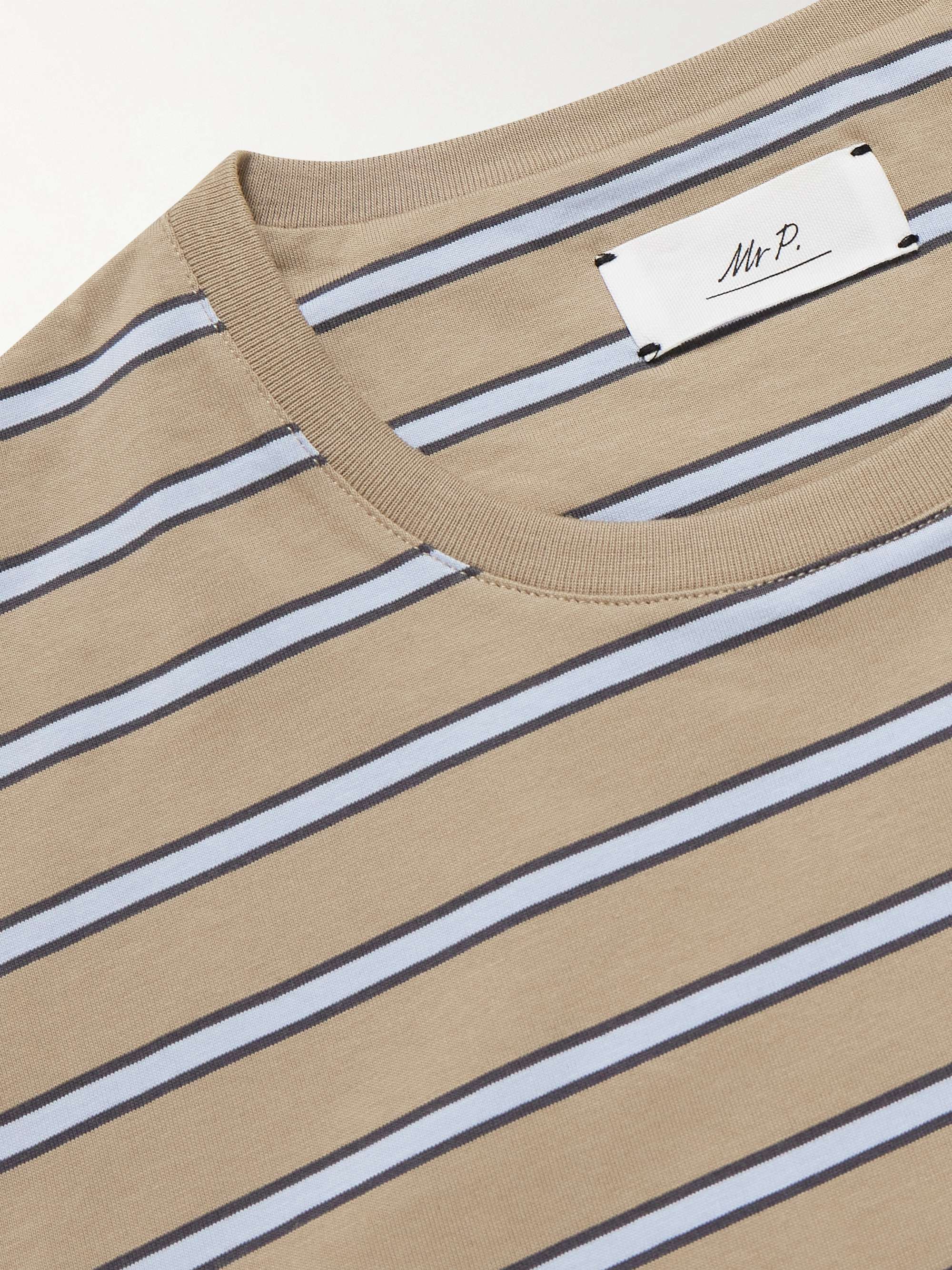 Striped Recycled and Organic Cotton-Jersey T-Shirt view