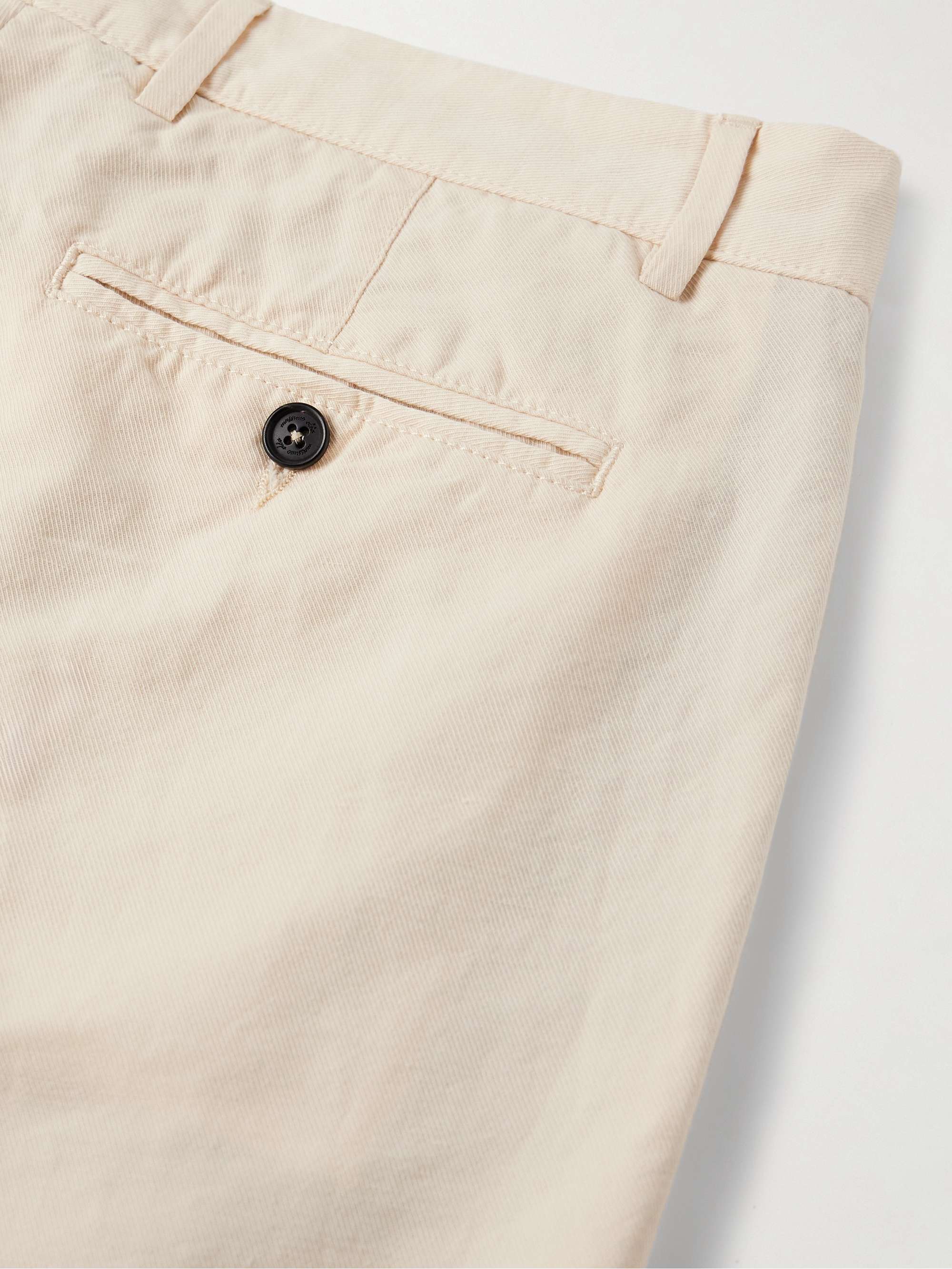 Mauko Slim-Fit Straight-Leg Cotton and Linen-Blend Twill Suit Trousers view