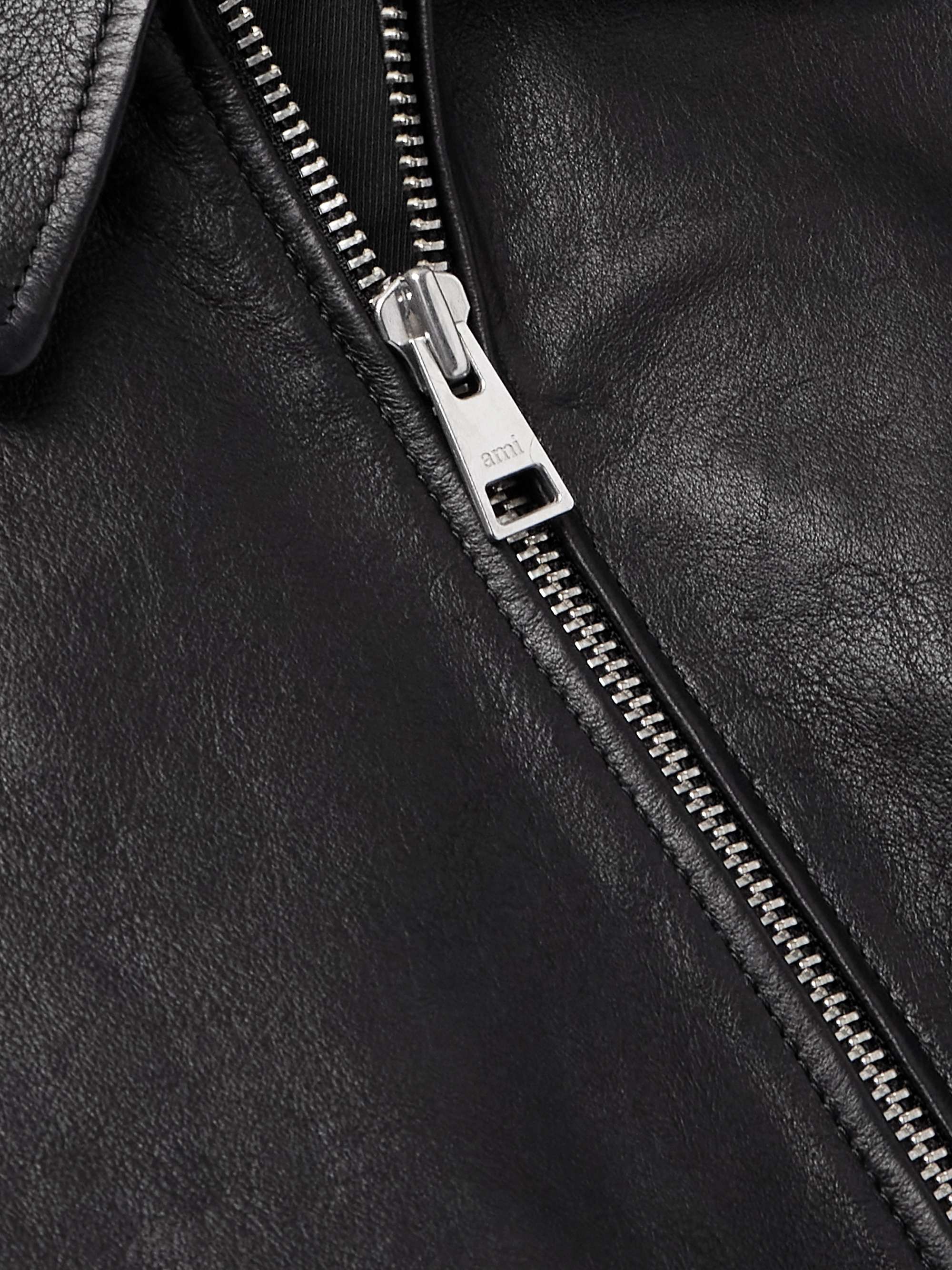 Leather Bomber Jacket view