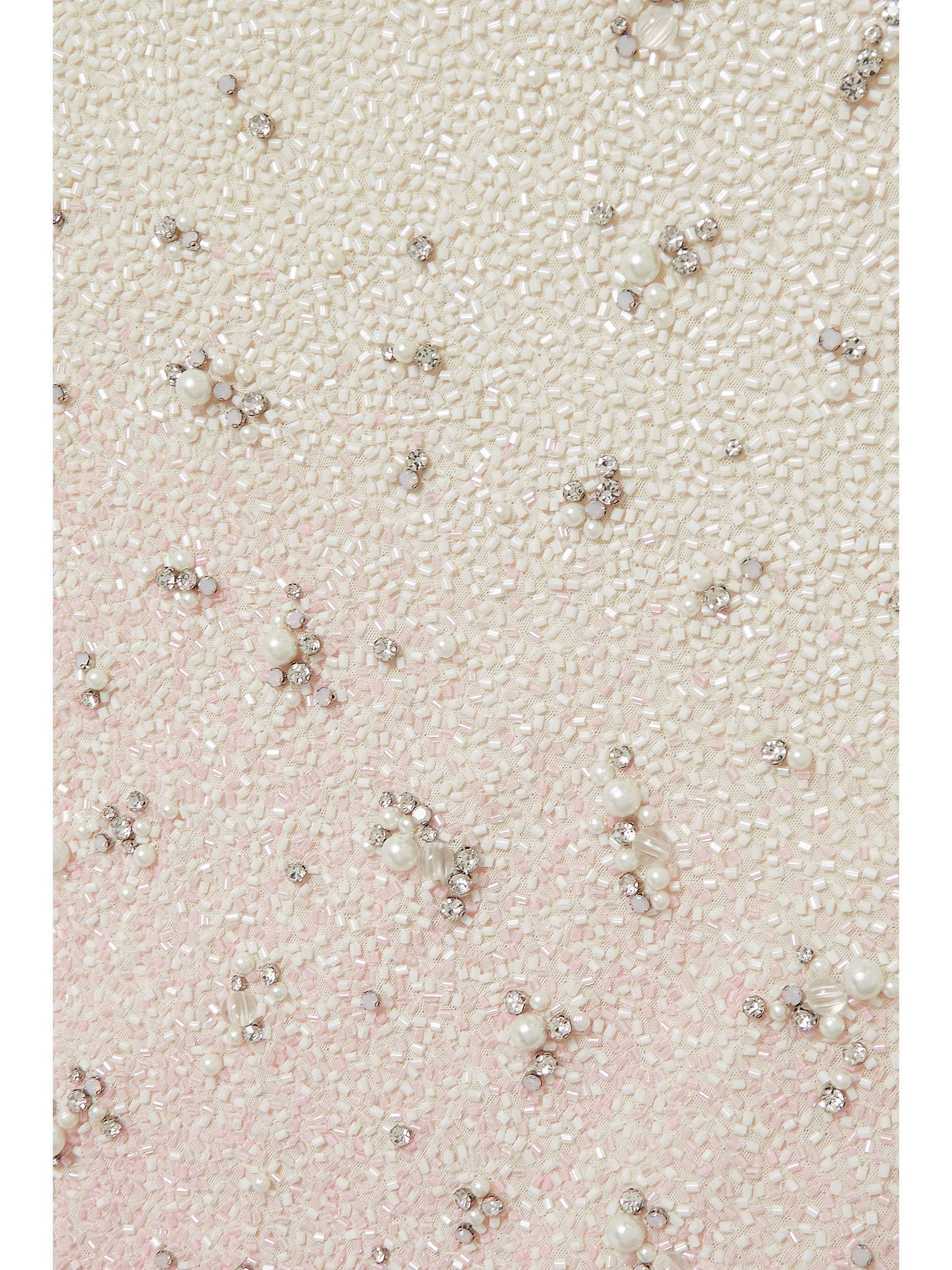 Embellished stretch-tulle midi dress view