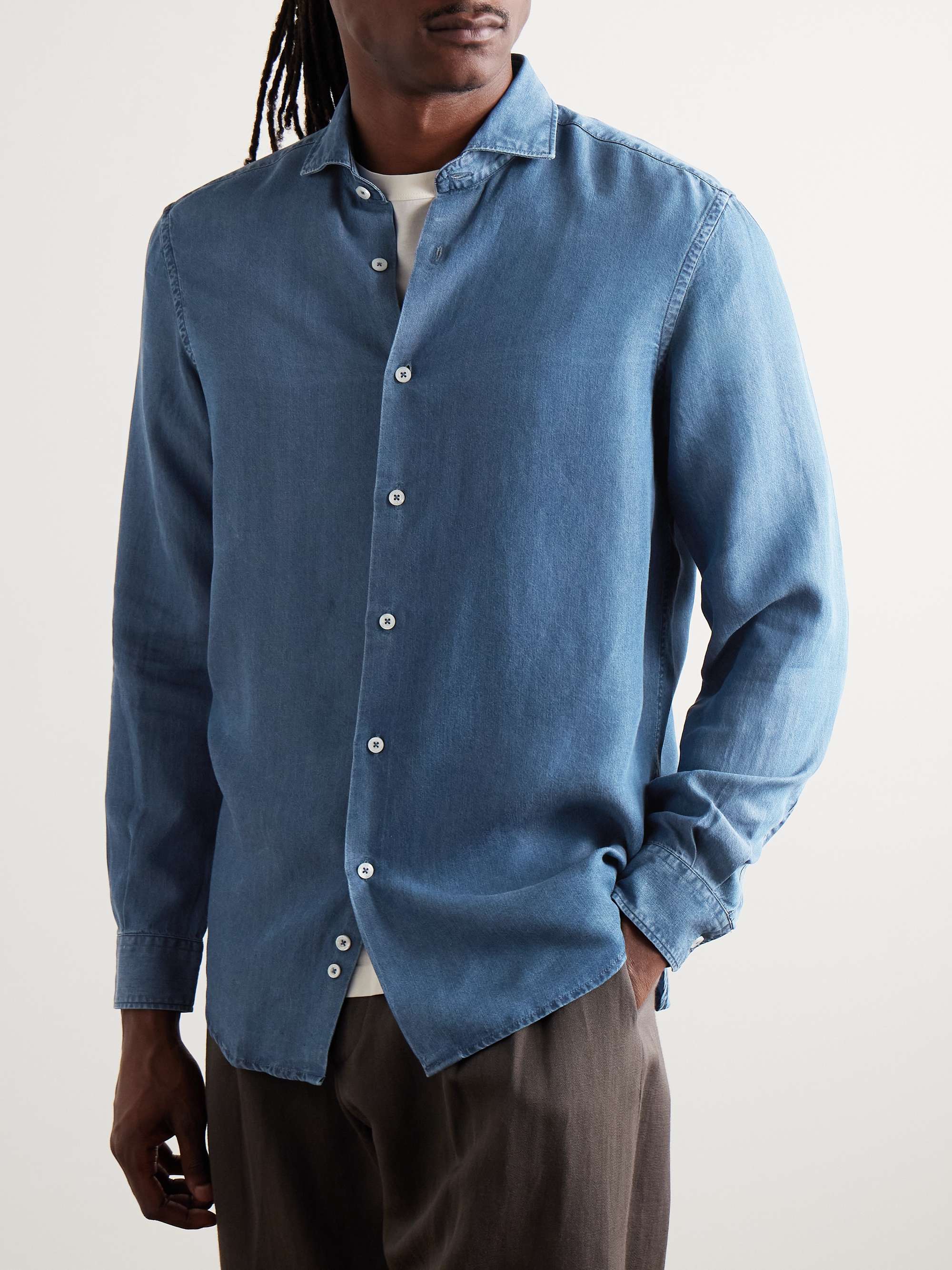 Antoine Lyocell-Chambray Shirt view