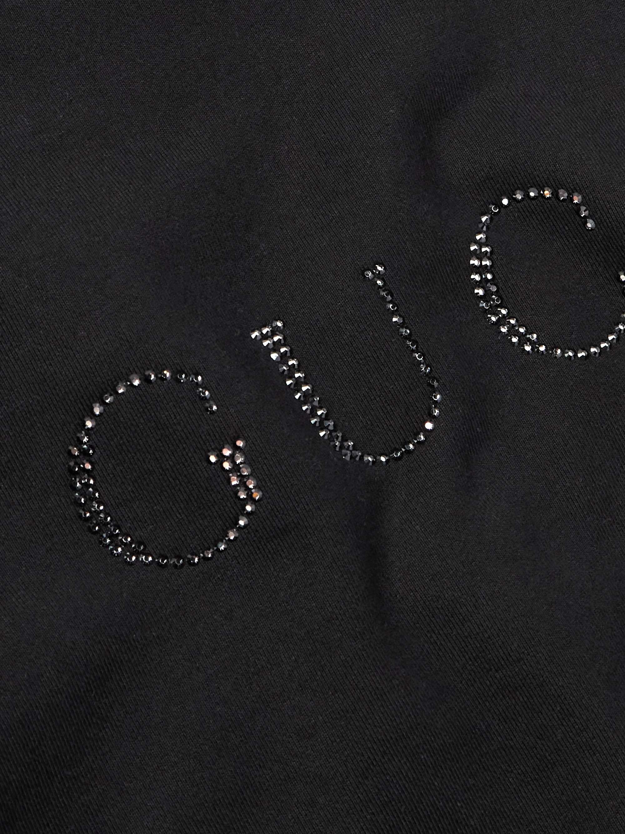 Logo-Appliquéd Crystal-Embellished Cotton-Jersey Hoodie view