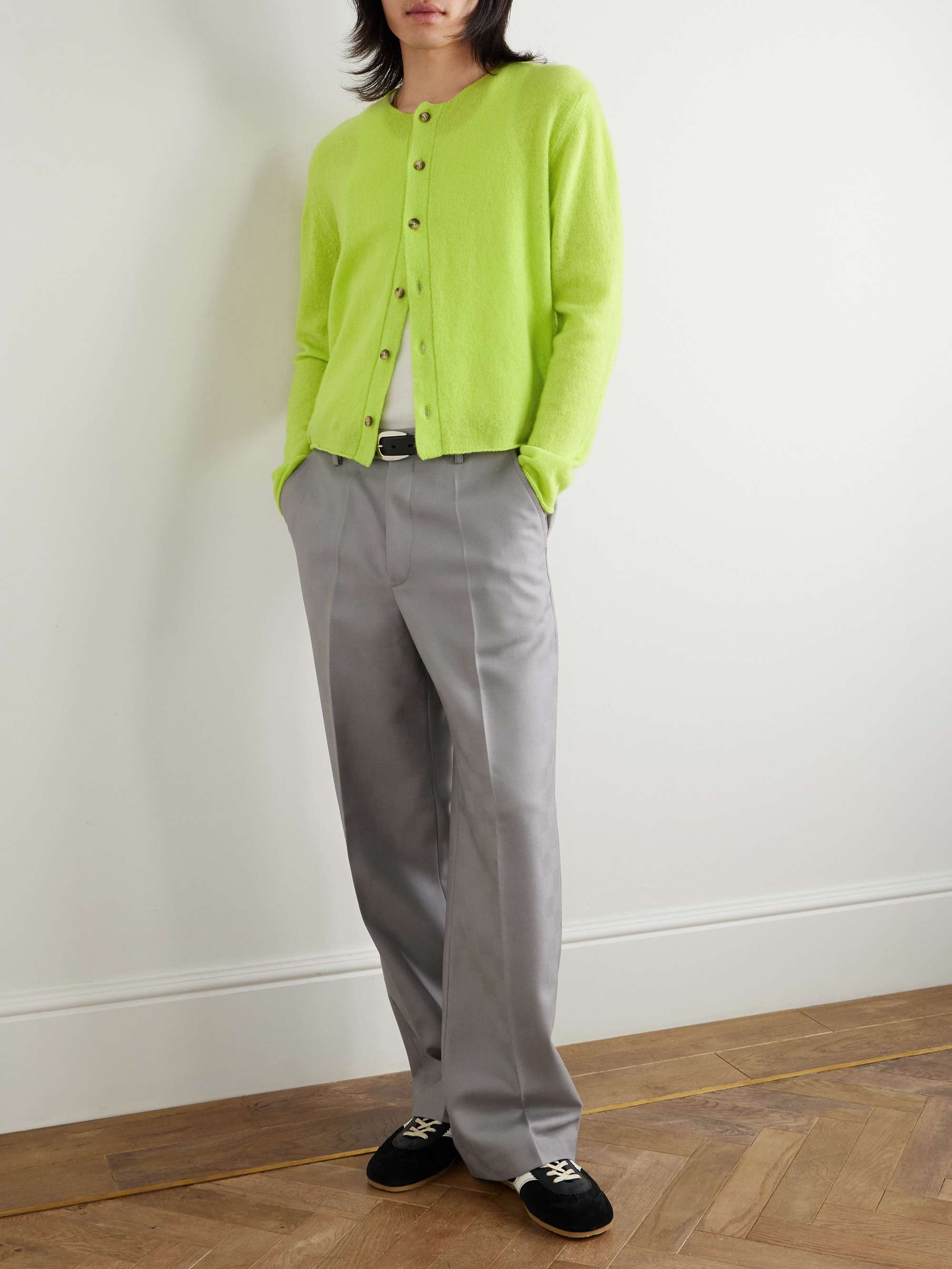 Primo Straight-Leg Checked Wool Trousers view