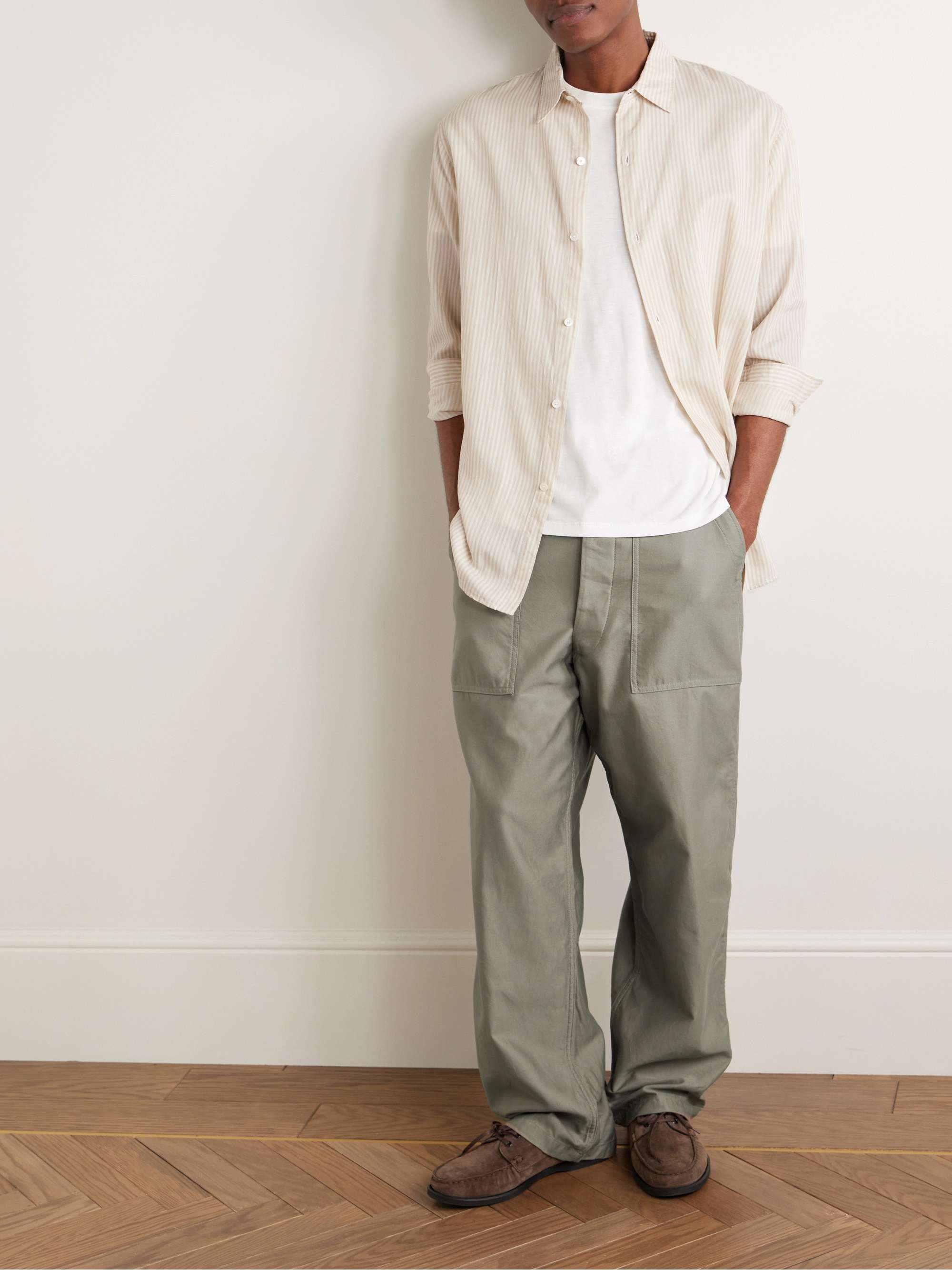 Baker Straight-Leg Cotton Trousers view
