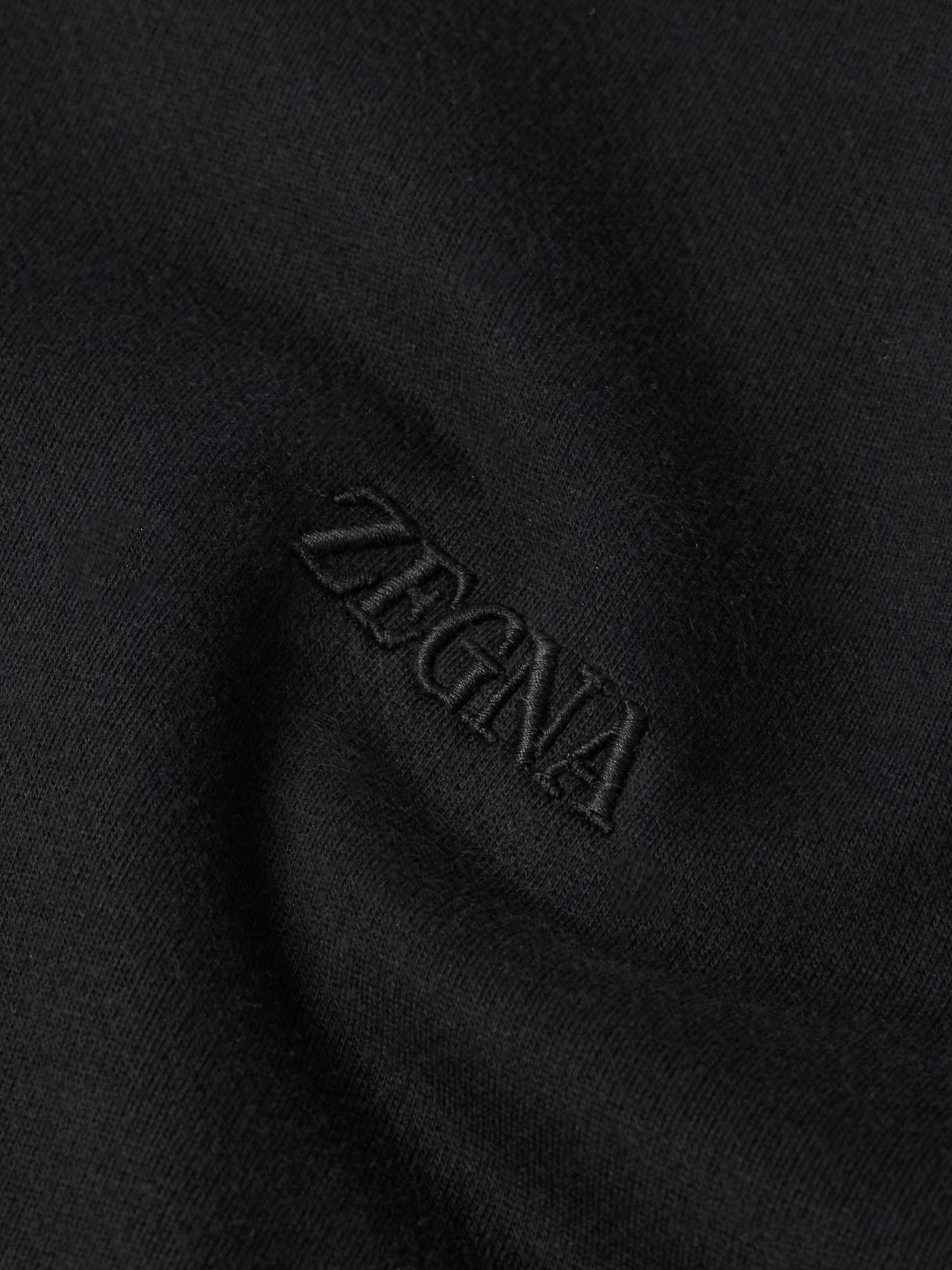 Logo-Embroidered Cotton-Blend Jersey Sweatshirt view